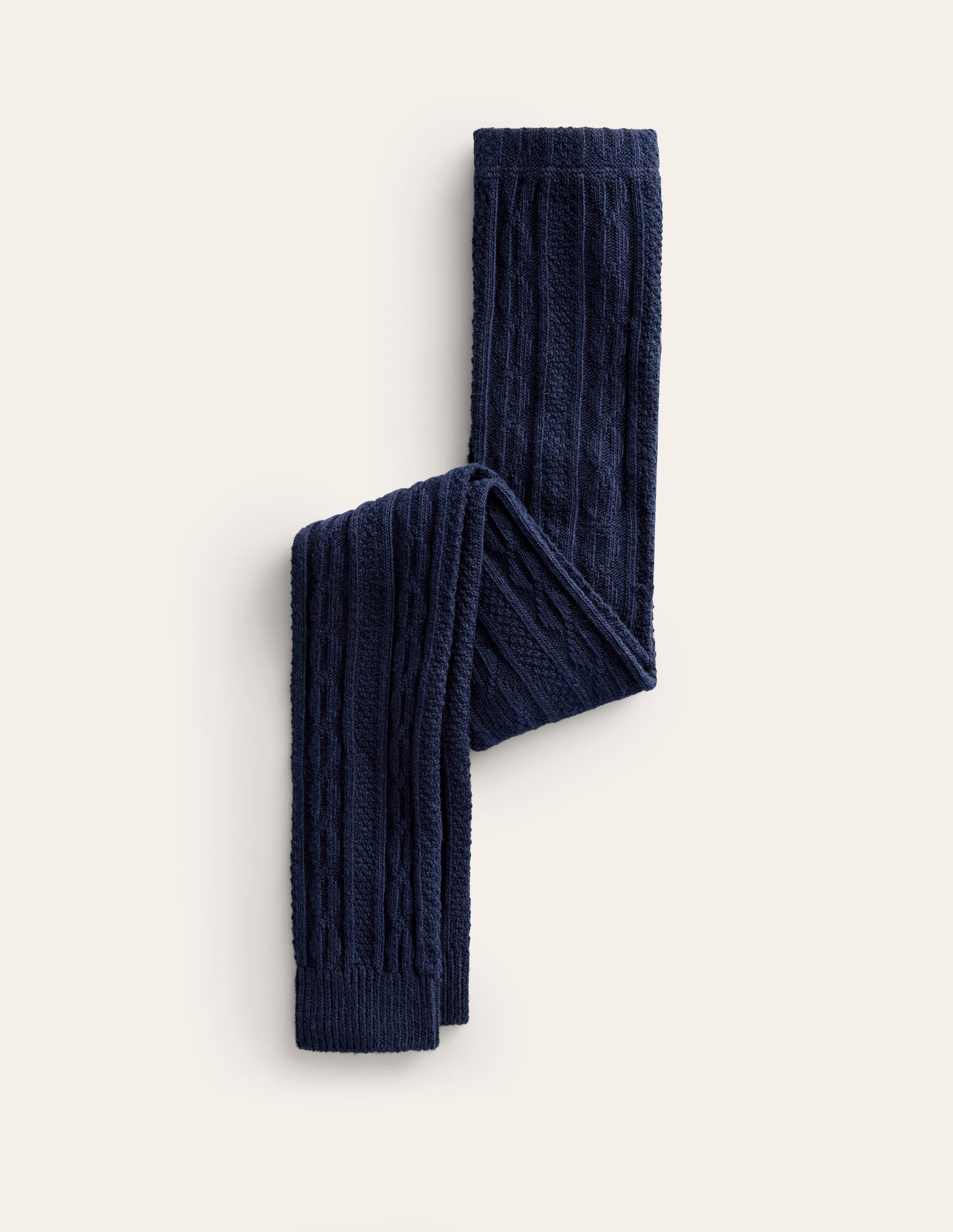 Fußlose Strumpfhose mit Zopfmuster-Anemone - Image 1