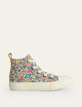 Hochgeschnittene Canvas-Sneaker-Bunt Blumenbeet