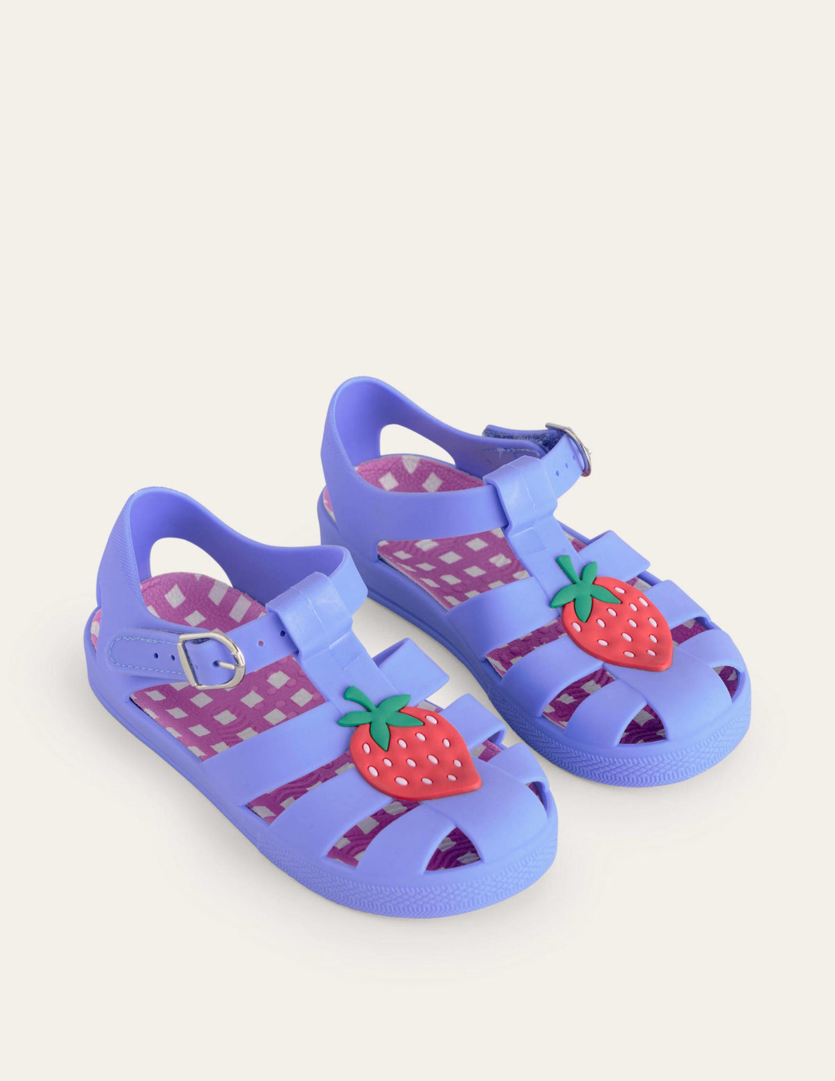 Jelly-Schuhe mit Logo-Surf-Blau Erdbeere-2