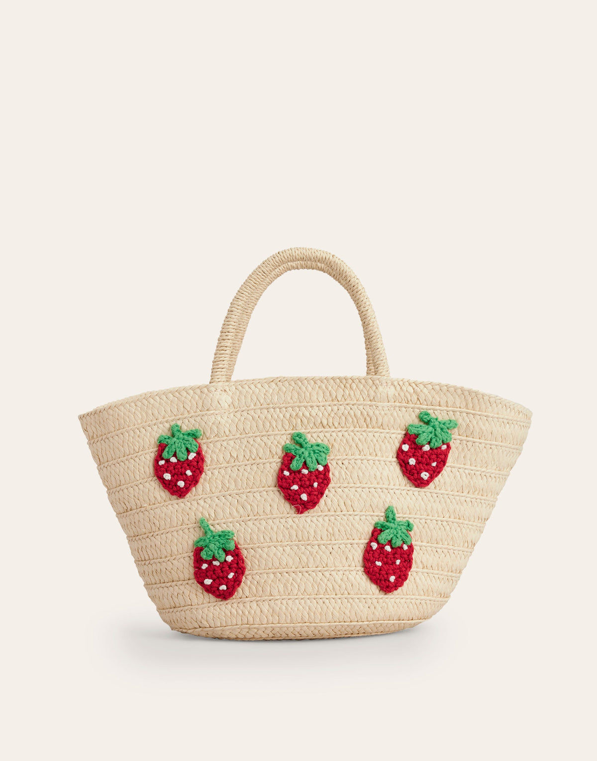 Panier-Fraises brodées - Image 1