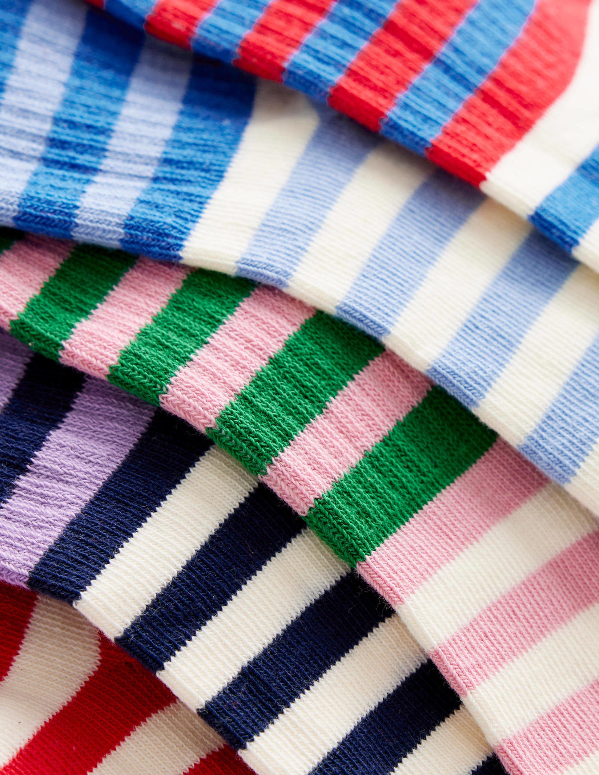 5 paires de chaussettes côtelées-Rayé multi-2