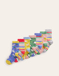 Socken im 7er-Pack-Frühlingsmuster