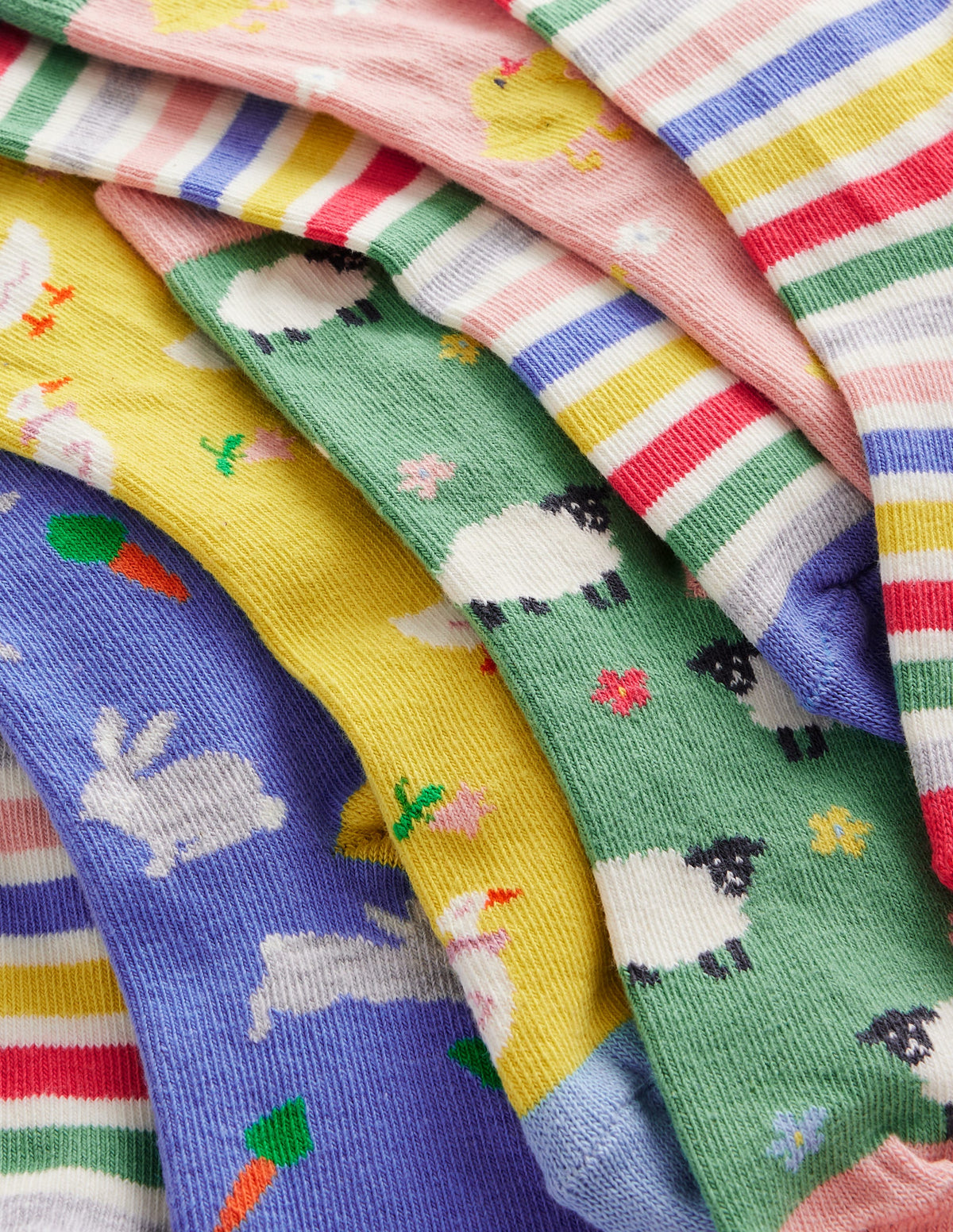 Socken im 7er-Pack-Frühlingsmuster - Image 2