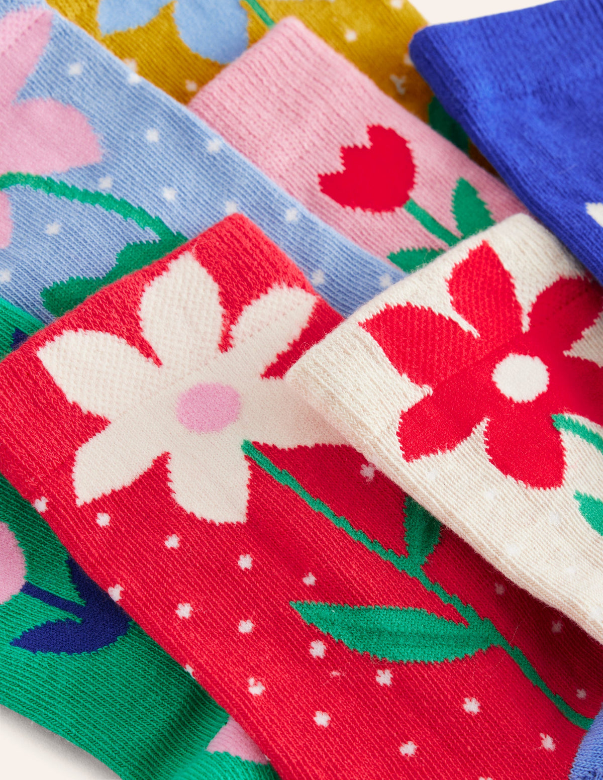 Socken im 7er-Pack-Bunt Blumen-2