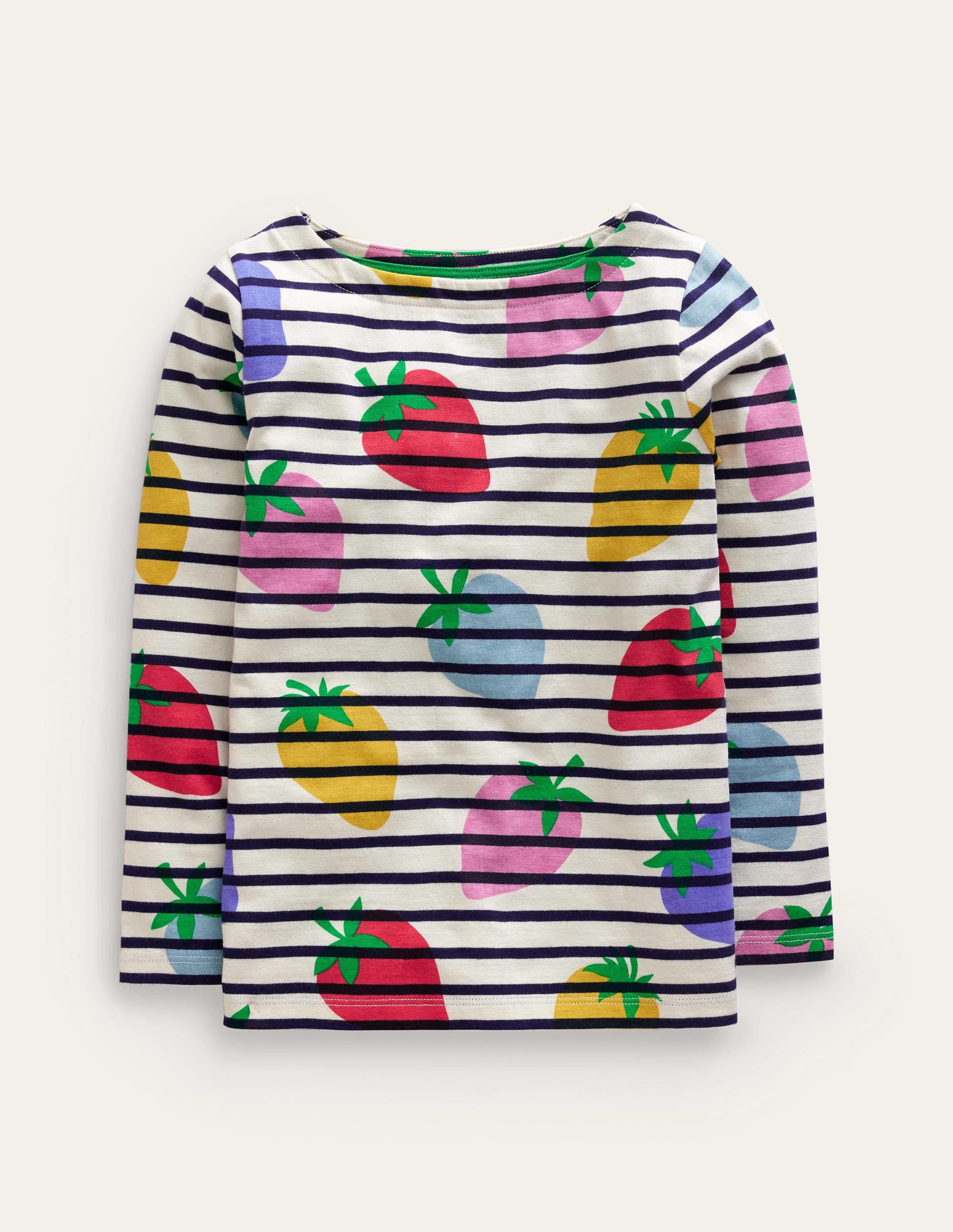 Lustiges Bretonshirt-Bunt Erdbeere - Image 1