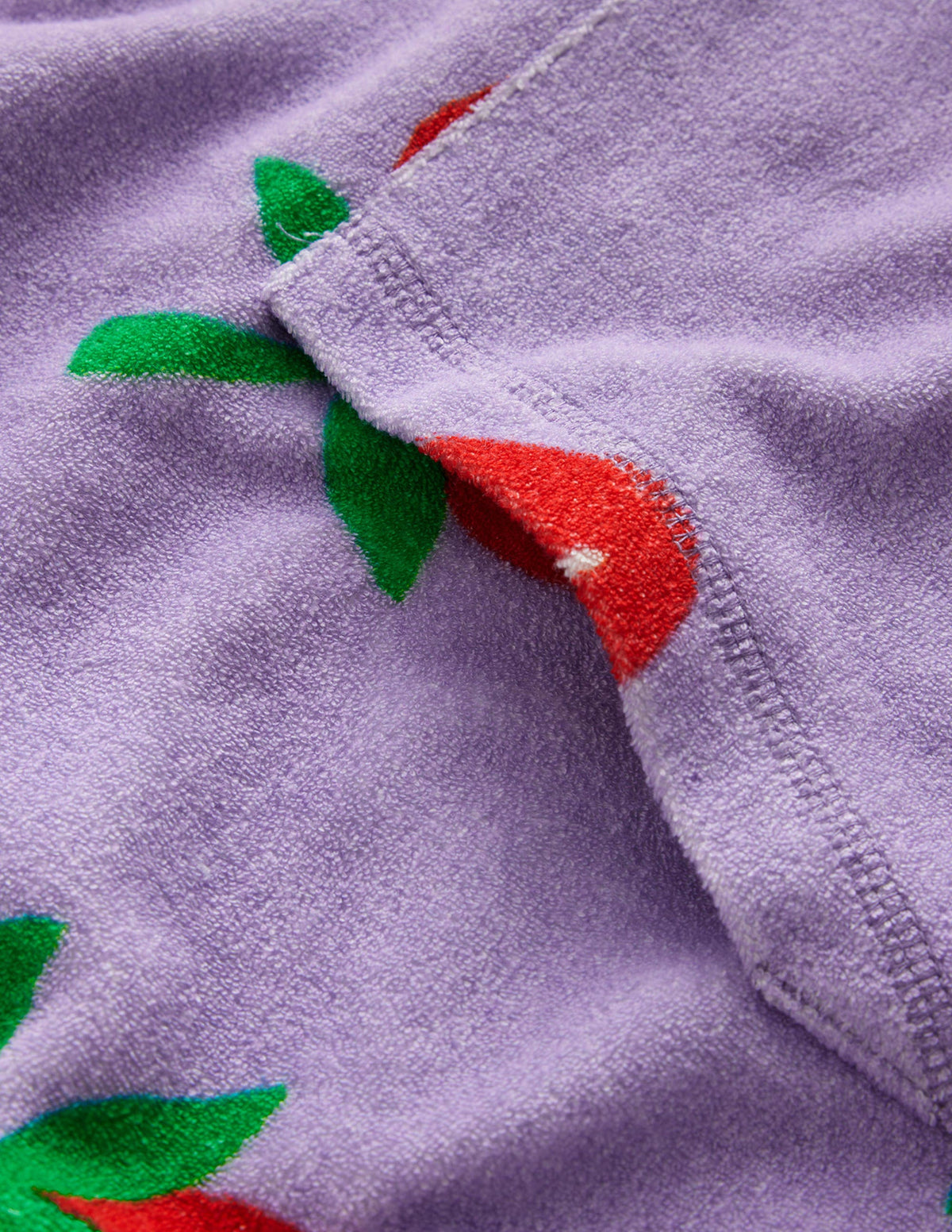 Frottee-Badeponcho-Parma-Violett Erdbeeren - Image 3