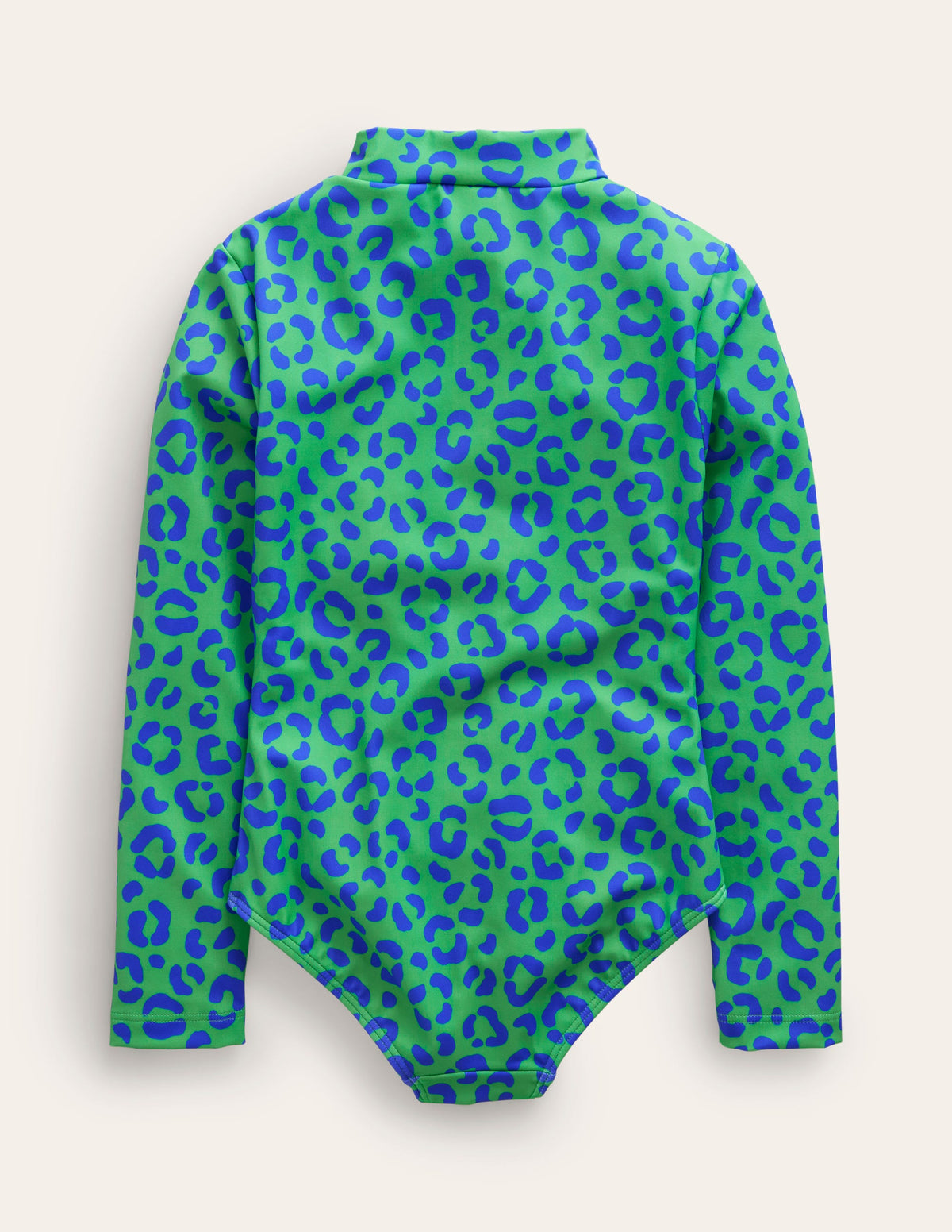 Langärmeliger Badeanzug-Grün Leopard - Image 2