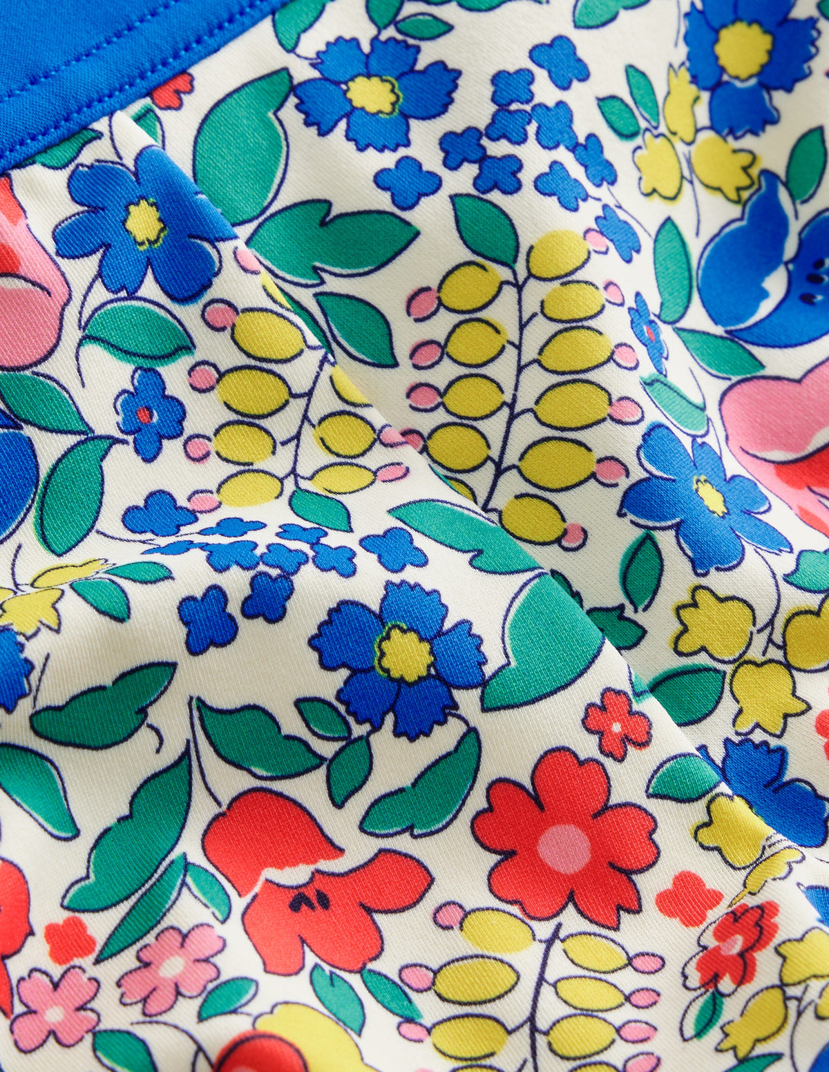 Gemusterte Badeshorts-Bunt Blumenbeet-3