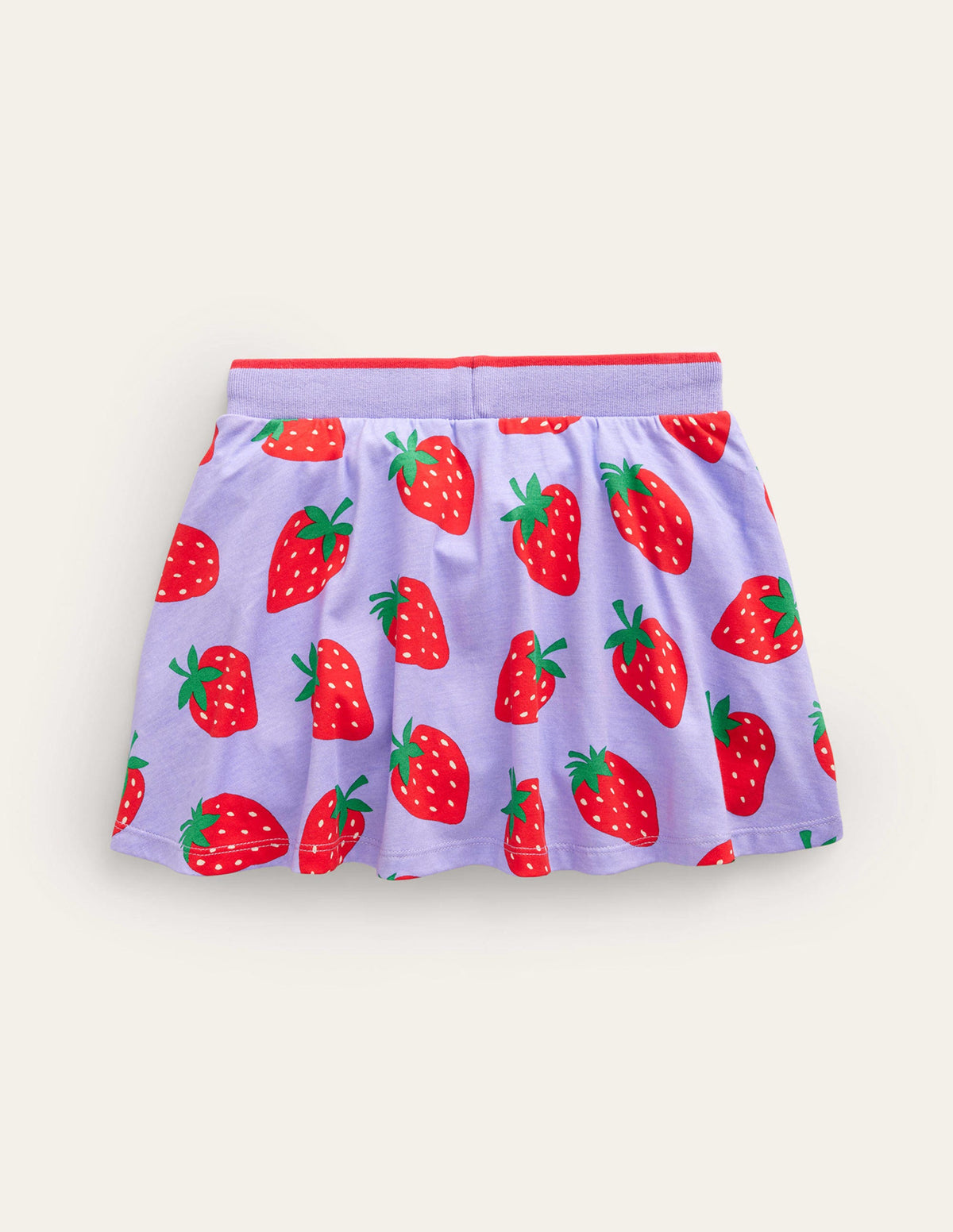 Gemusterter Jersey-Skort-Parma-Violett Erdbeeren - Image 2