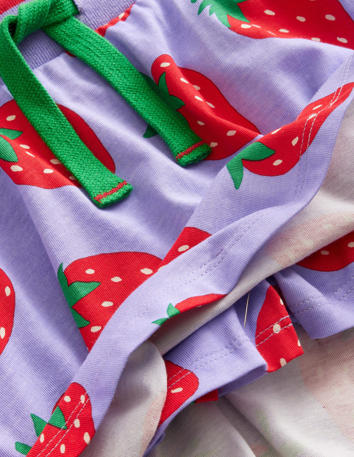 Gemusterter Jersey-Skort-Parma-Violett Erdbeeren - Image 3