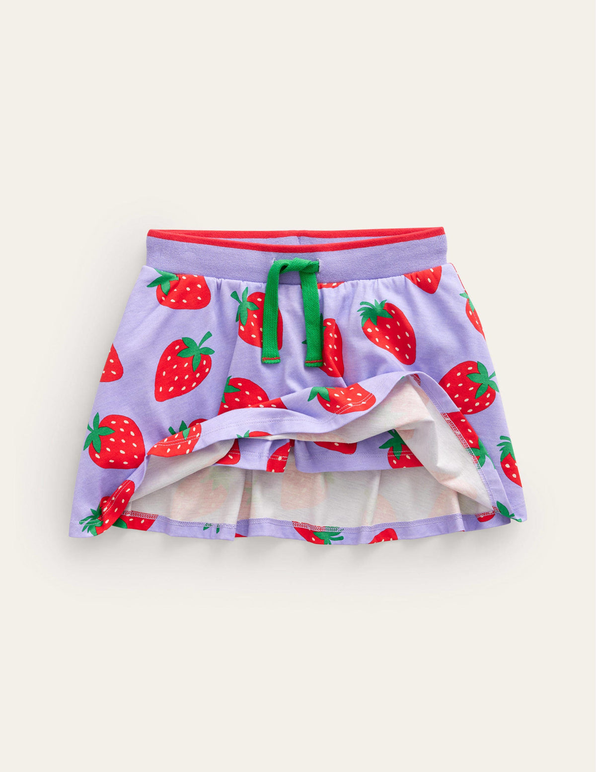 Gemusterter Jersey-Skort-Parma-Violett Erdbeeren - Image 4