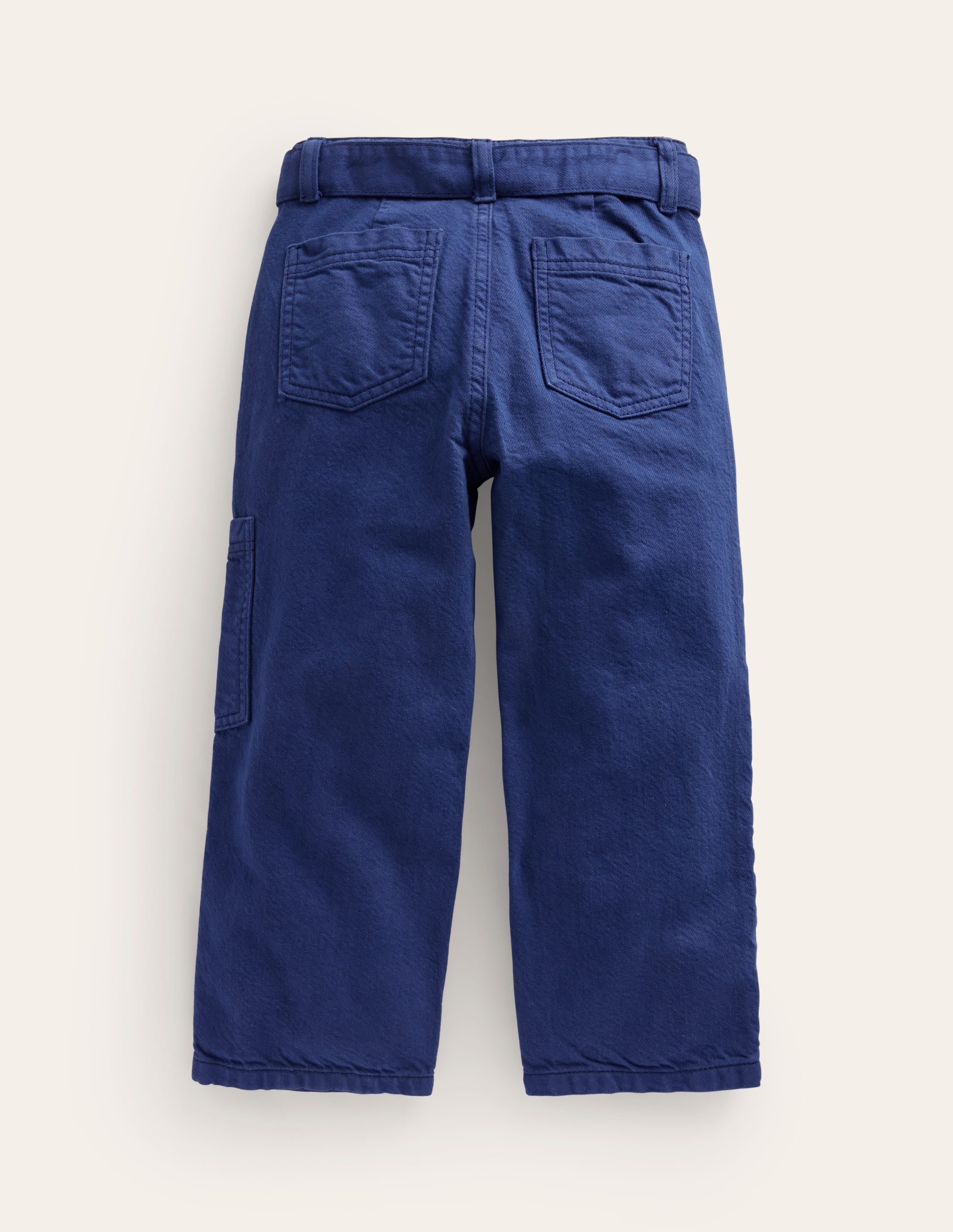 Cargohose mit Bindegürtel-Schuluniform-Marineblau - Image 2