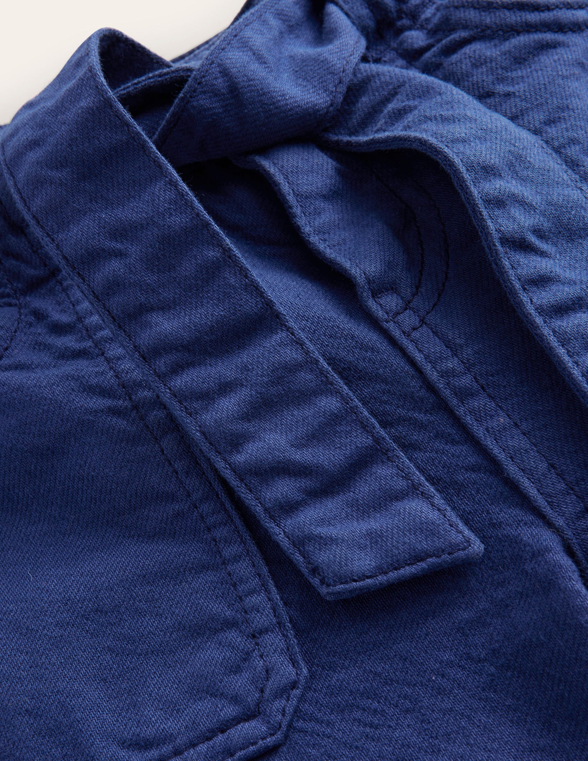 Cargohose mit Bindegürtel-Schuluniform-Marineblau-3