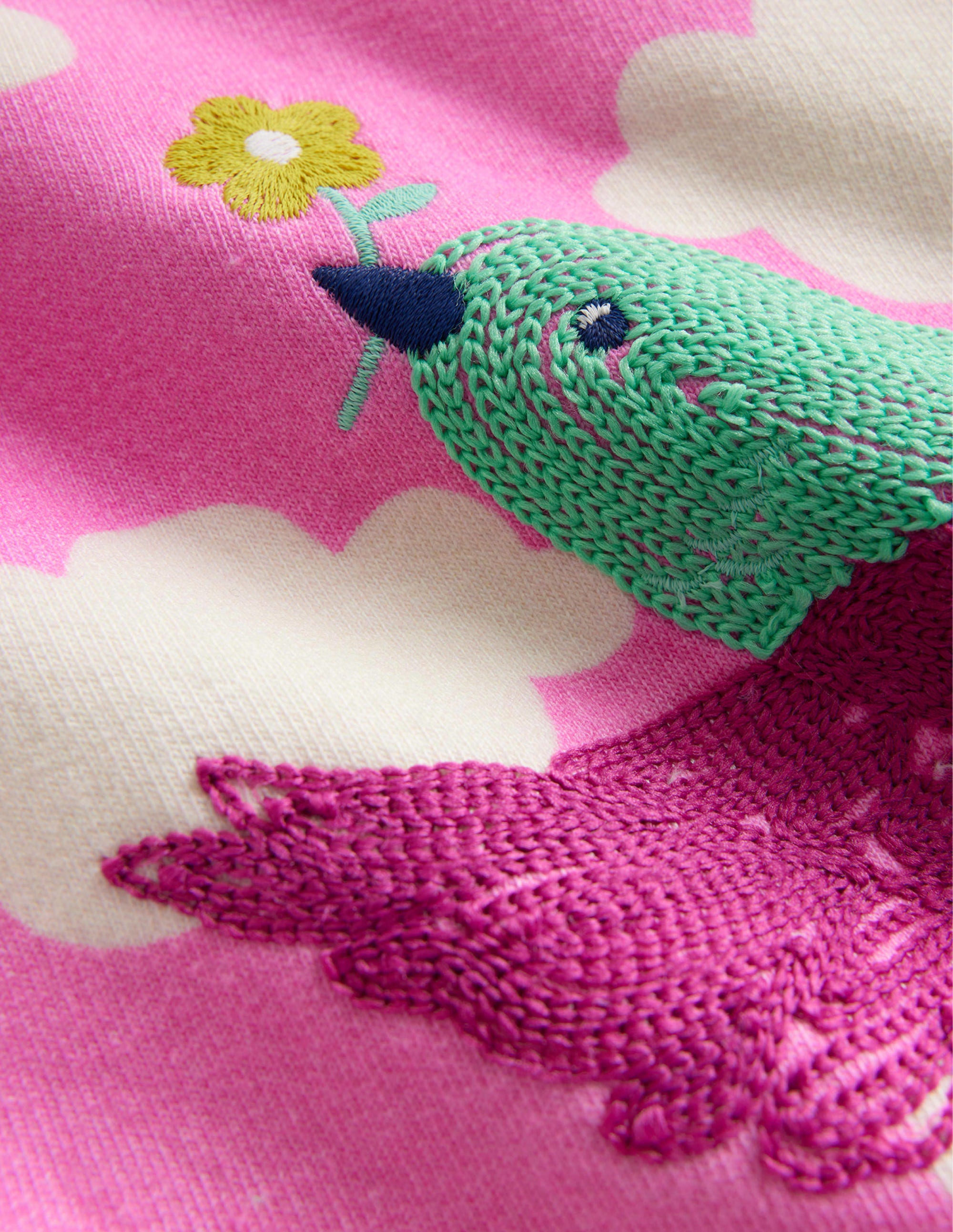 Sweatshirt mit Superstitch-Kosmos Rosa Wolken - Image 3