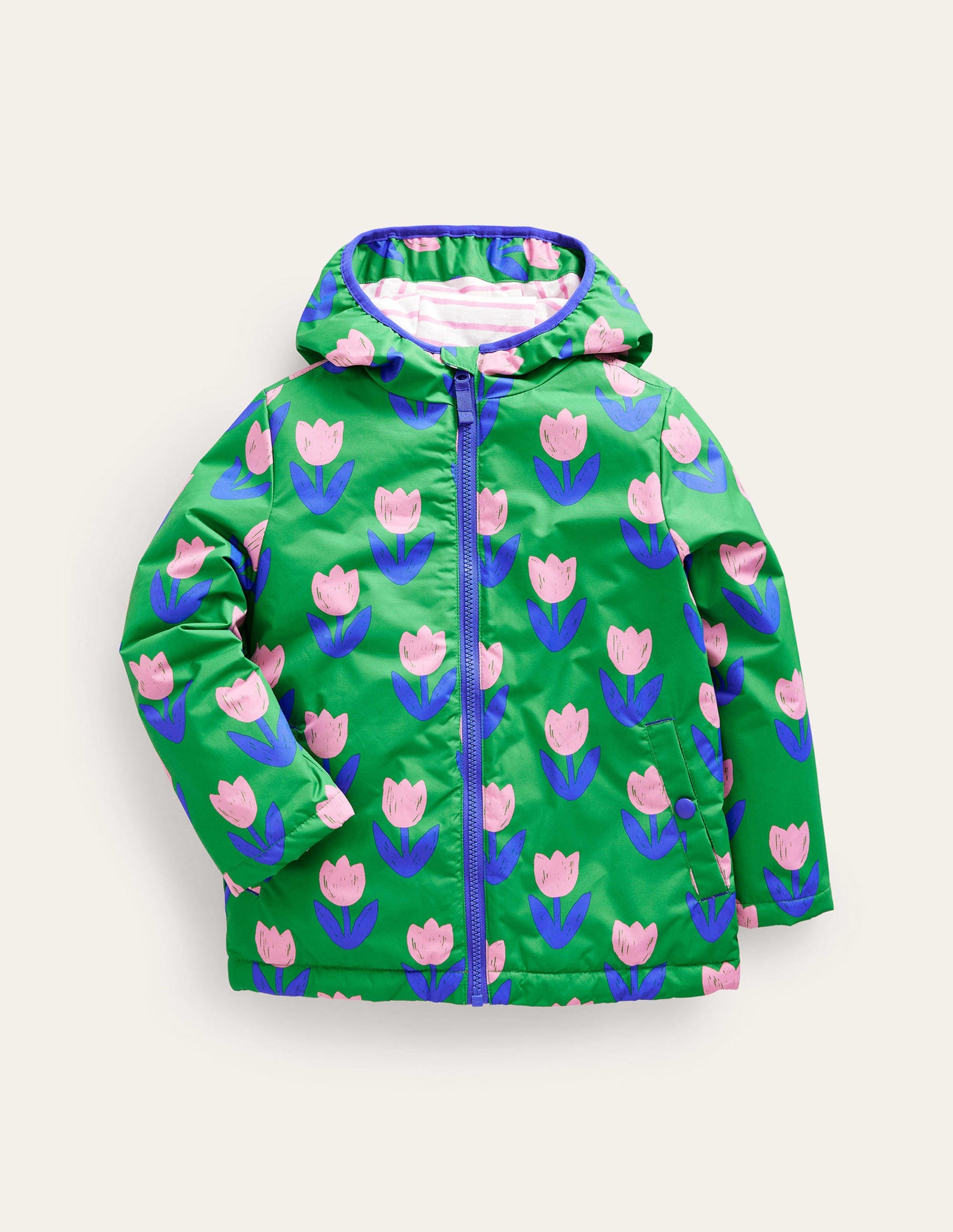 Anorak mit Jersey-Futter-Stangenbohnen-Grün Tulpen-1