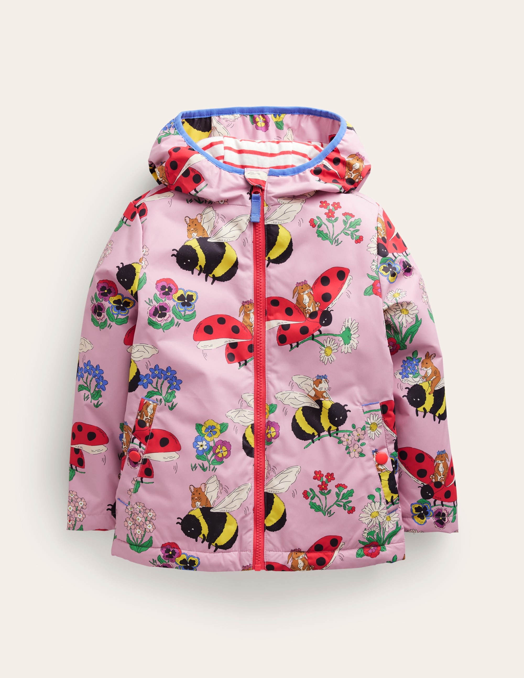 Anorak mit Jersey-Futter-Zuckermandel-Pink Hummel - Image 1