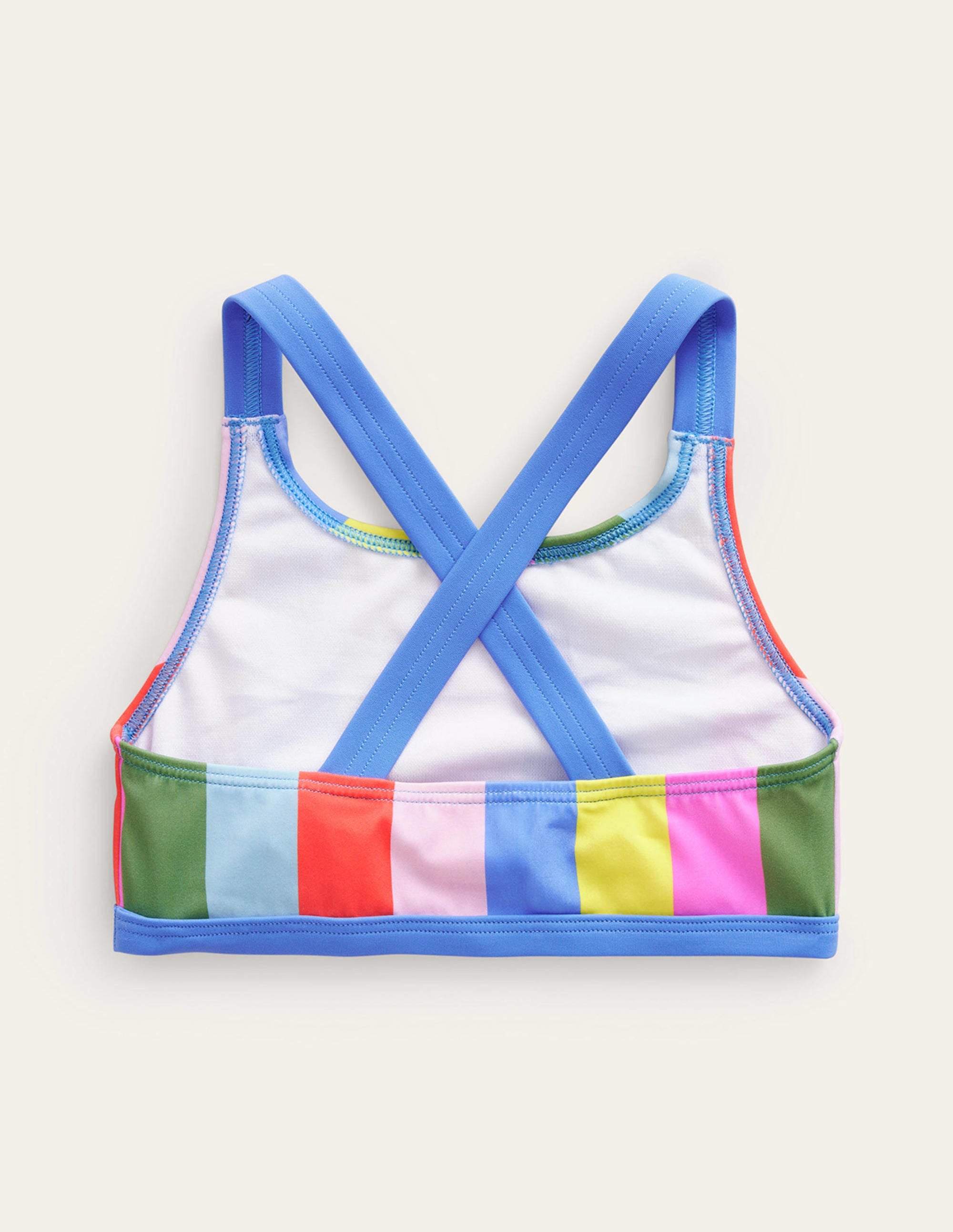 Haut de bikini à dos croisé-Rayé multi tendre - Image 2