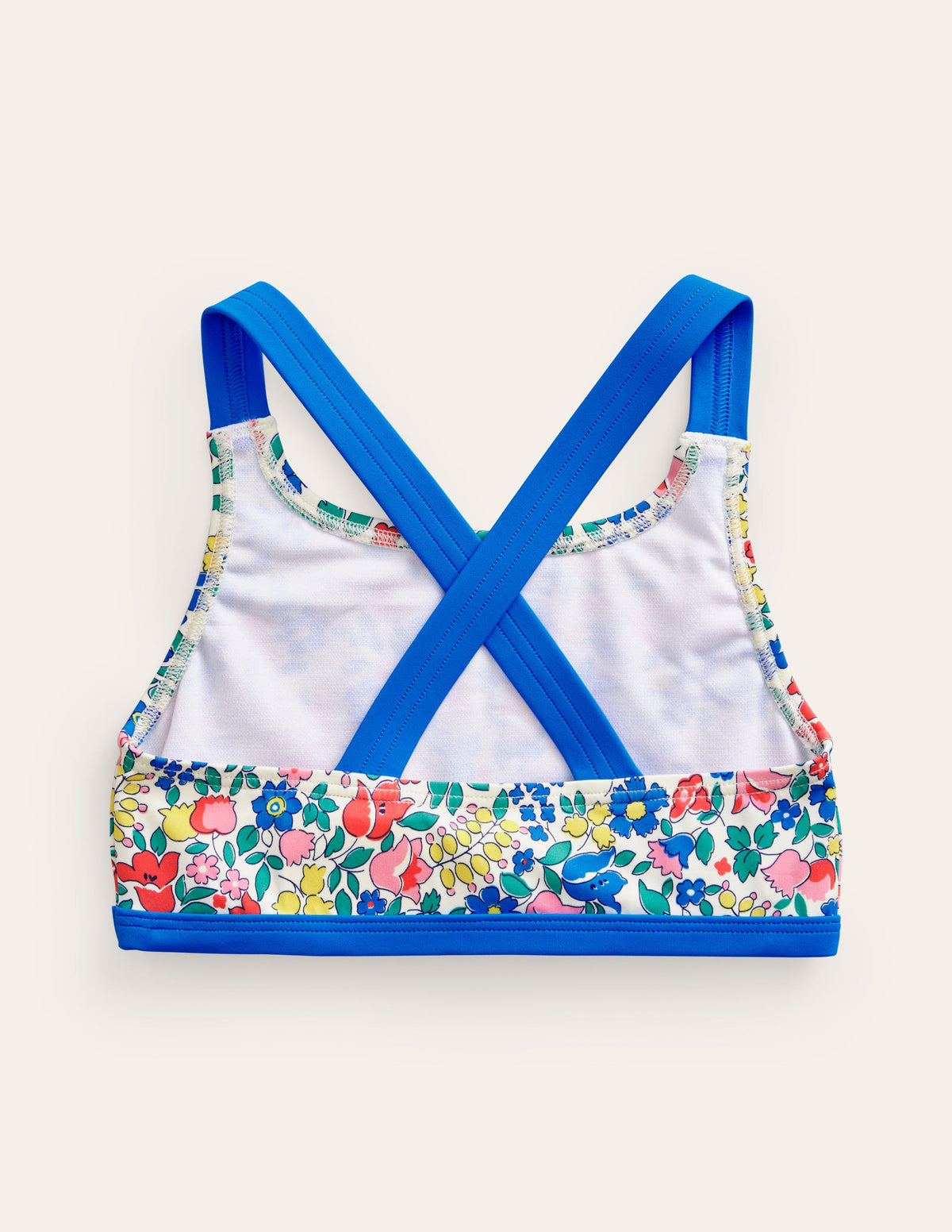 Haut de bikini à dos croisé-Lit de fleurs multi - Image 2