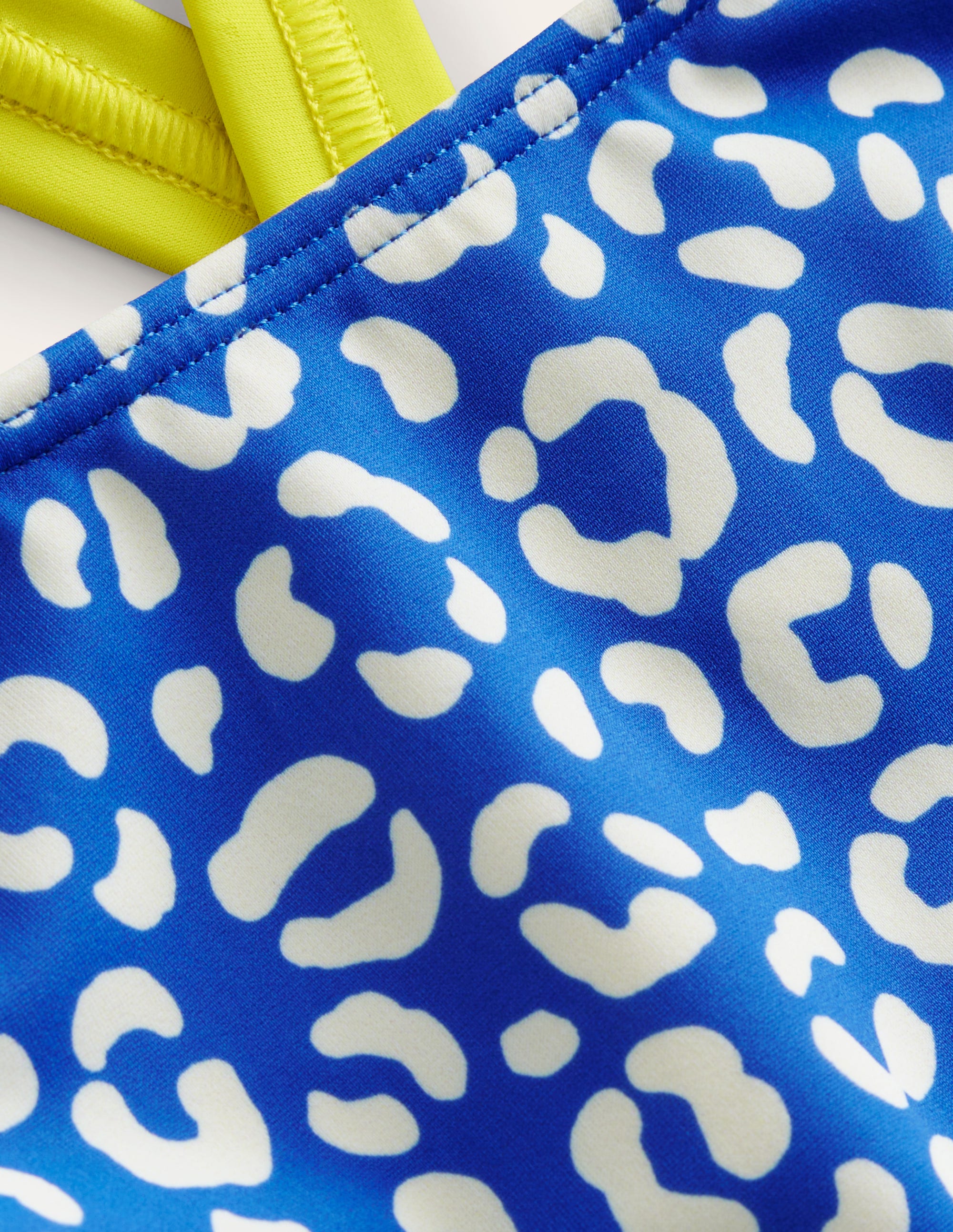 Haut de tankini à dos croisé-Blau Leopard - Image 3
