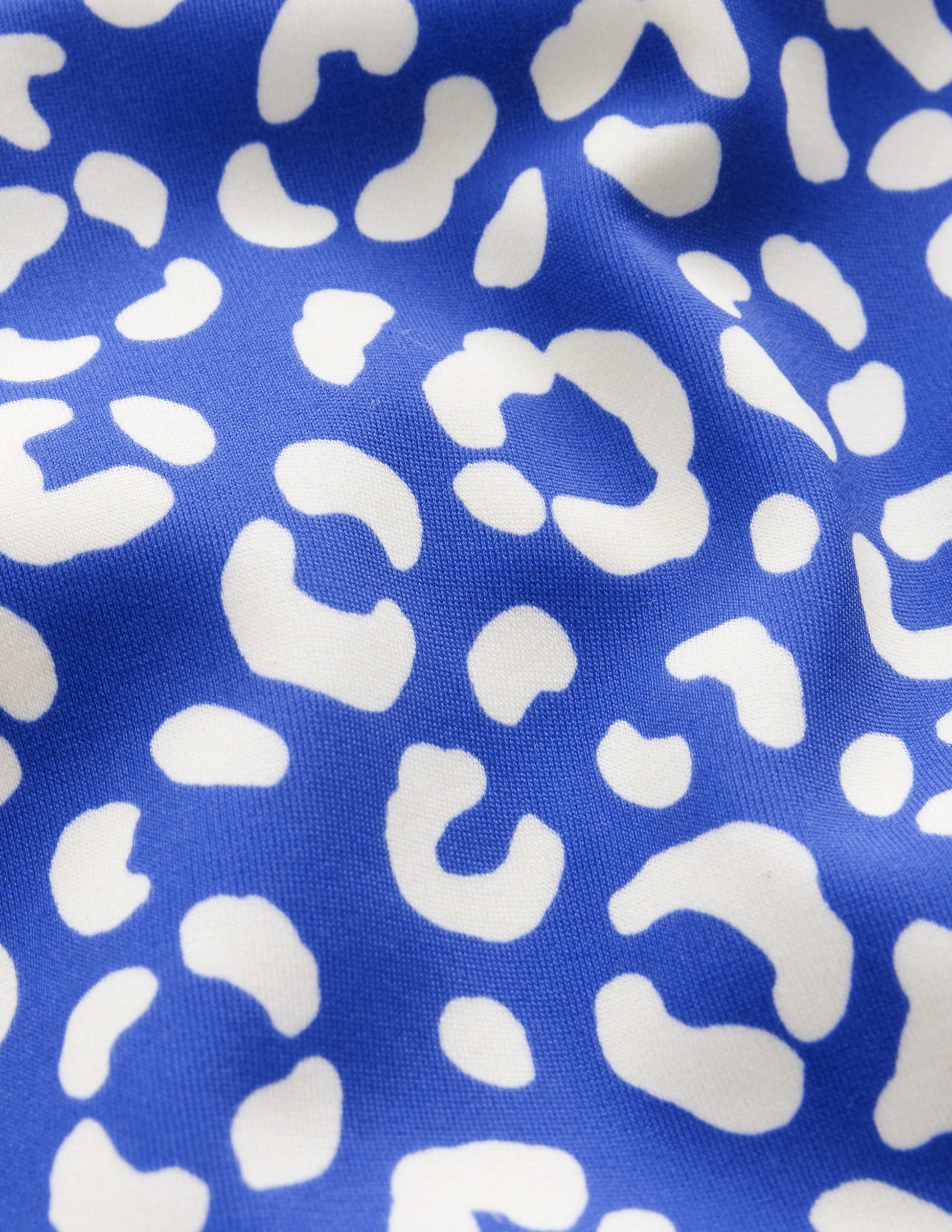 Bikinihose mit hohem Bund-Blau Leopard-3