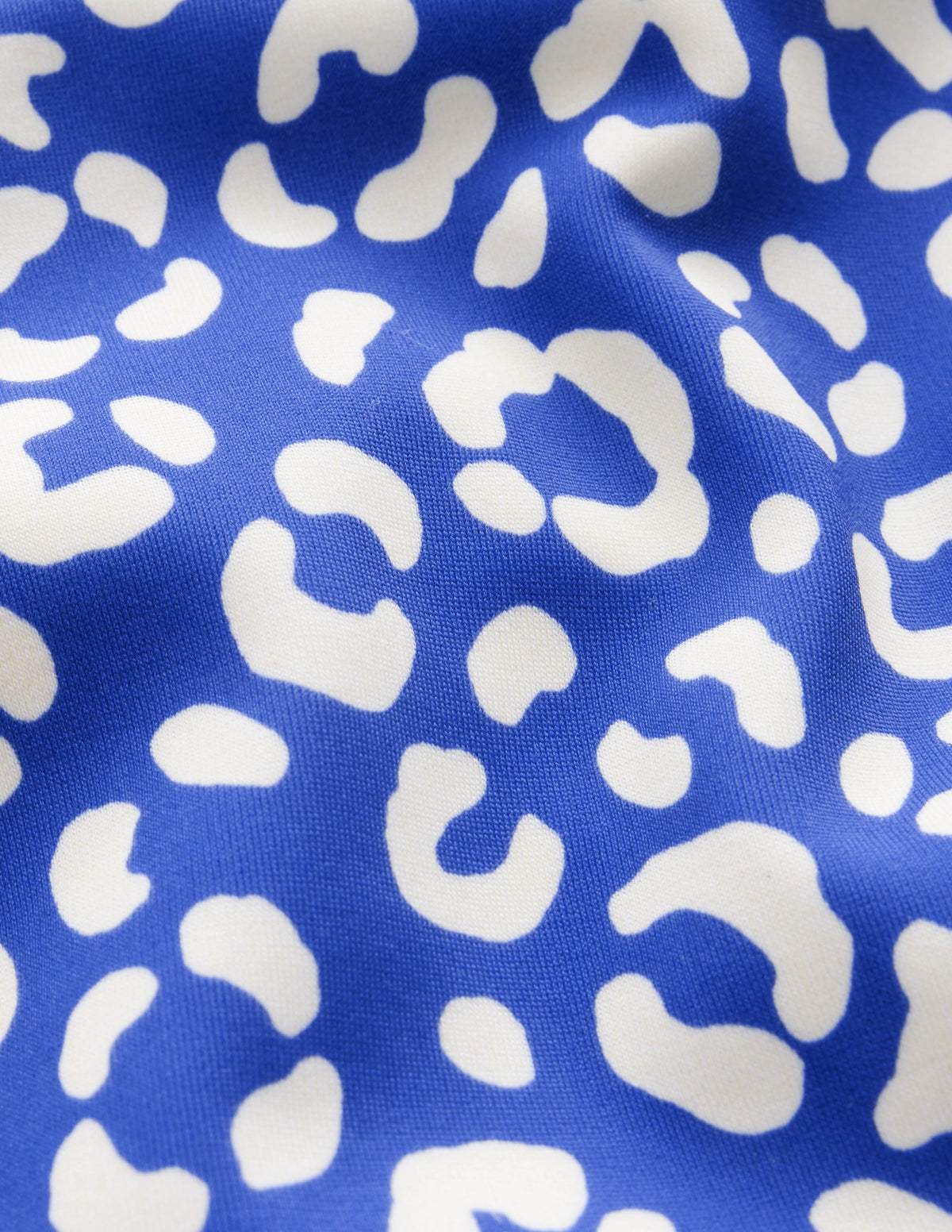 Bikinihose mit hohem Bund-Blau Leopard - Image 3