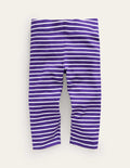 Fun Cropped Leggings-Starboard Blue/Ivory