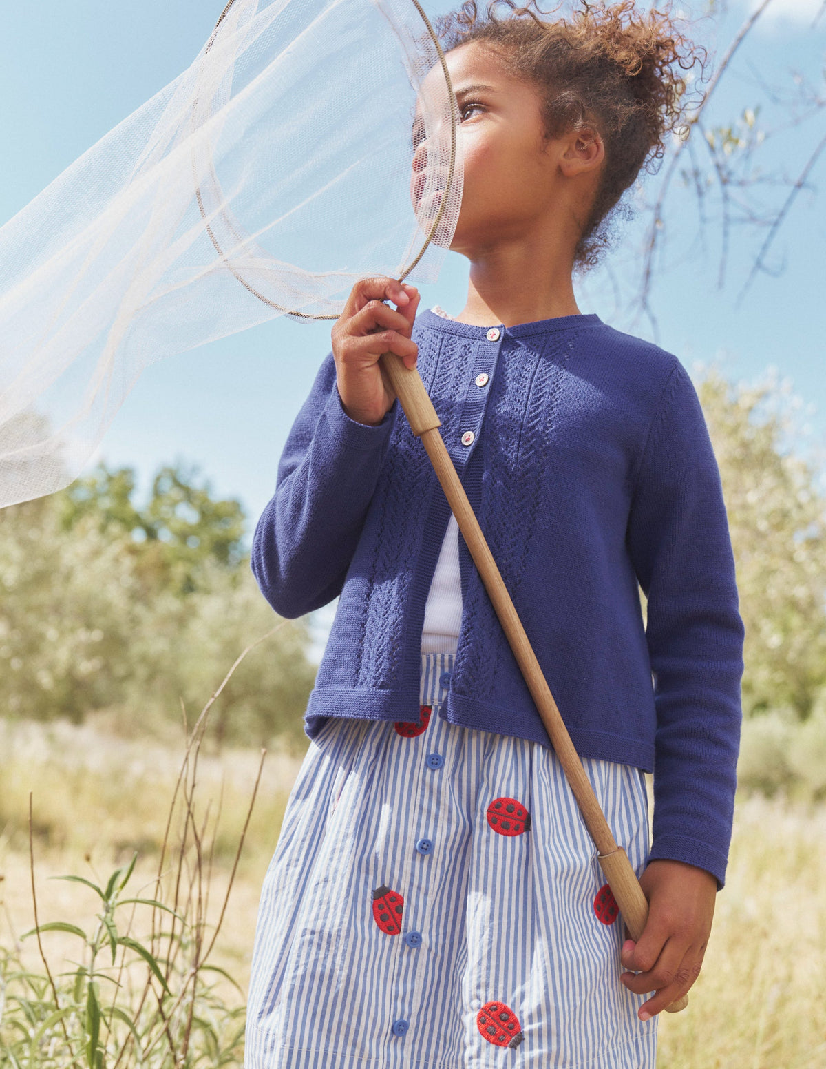Cardigan en coton et pointelle-Anemone-4