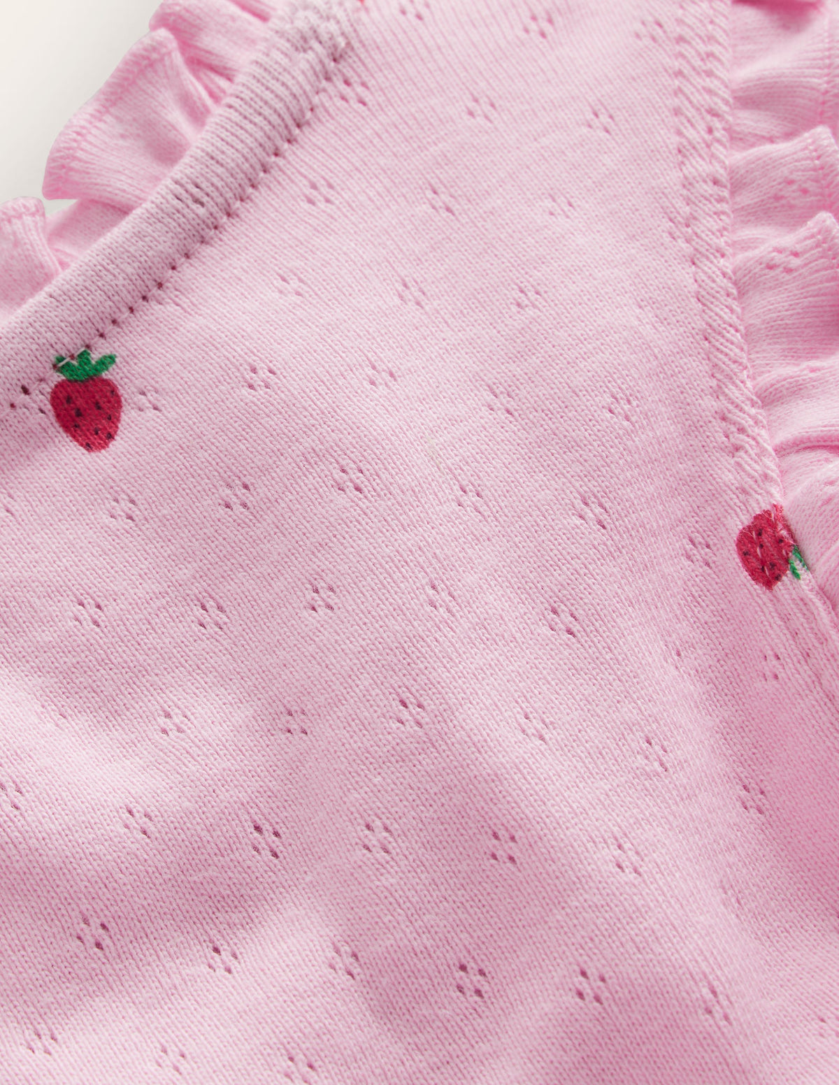 Pointelle-Top-Zuckererbsen Erdbeeren-3