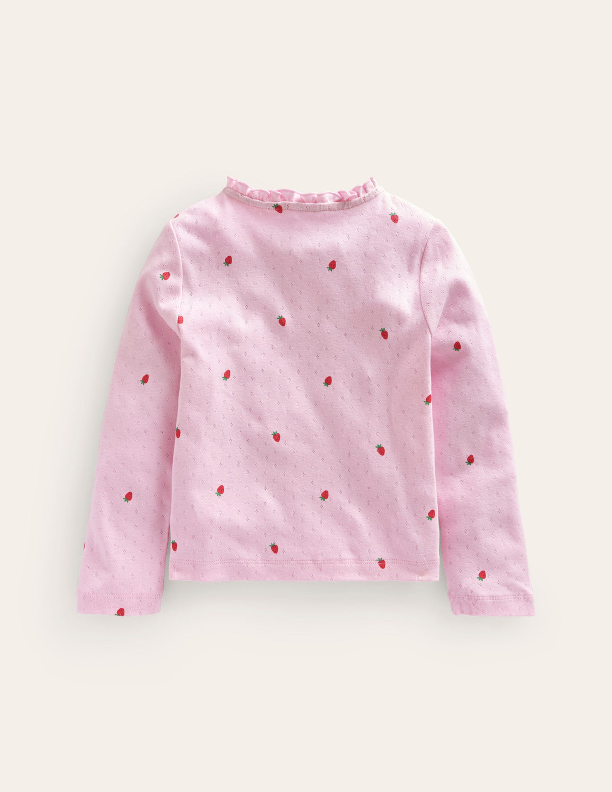 Pointelle-Strickjacke-Zuckererbsen-Rosa Erdbeeren-2