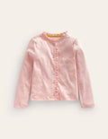 Cardigan en pointelle-Rose Provence poudré