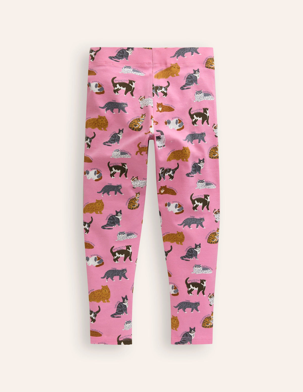 Lustige Leggings-Kirschblütenrosa Katzen-2
