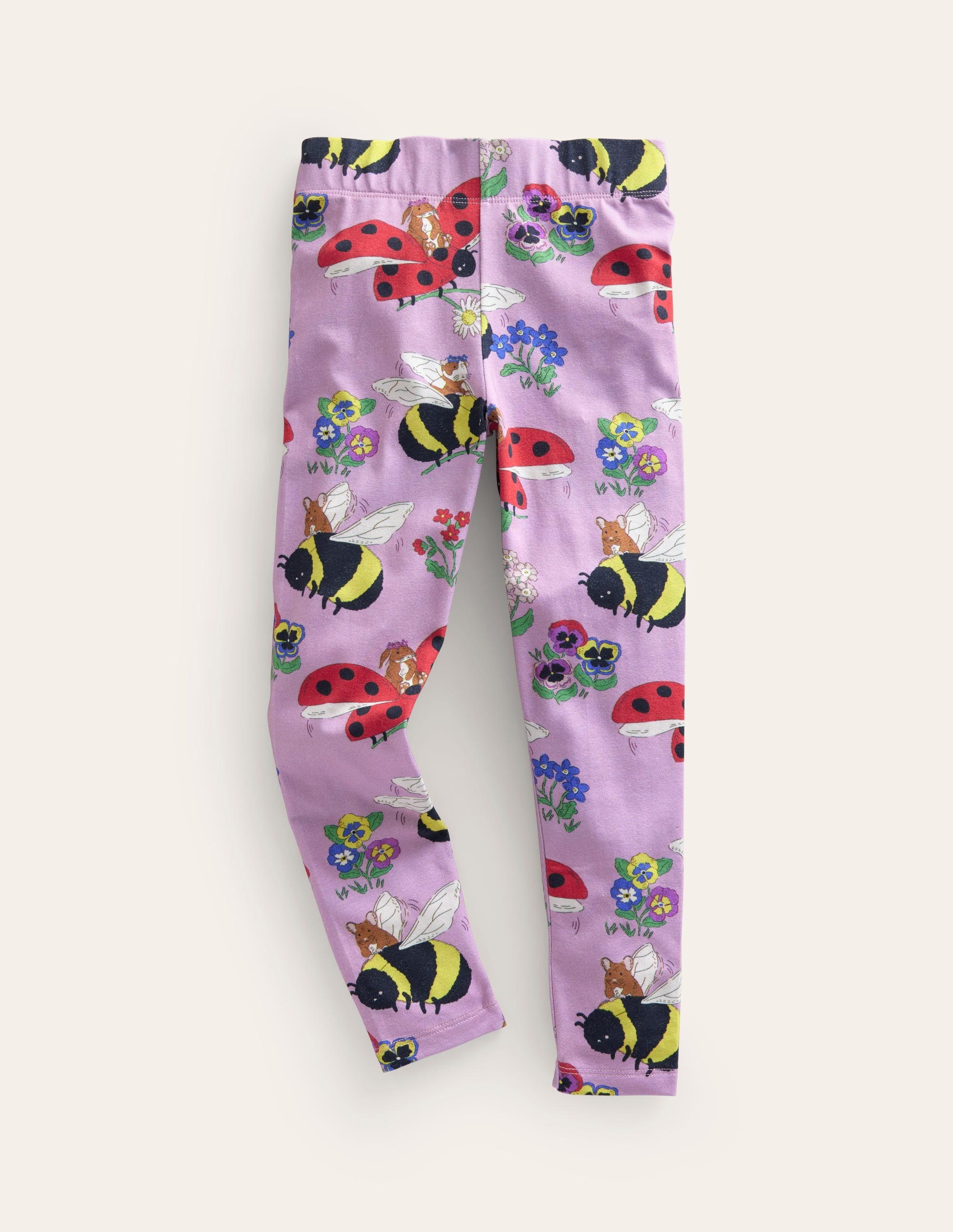 Lustige Leggings-Zuckermandel-Rosa Wiese - Image 1
