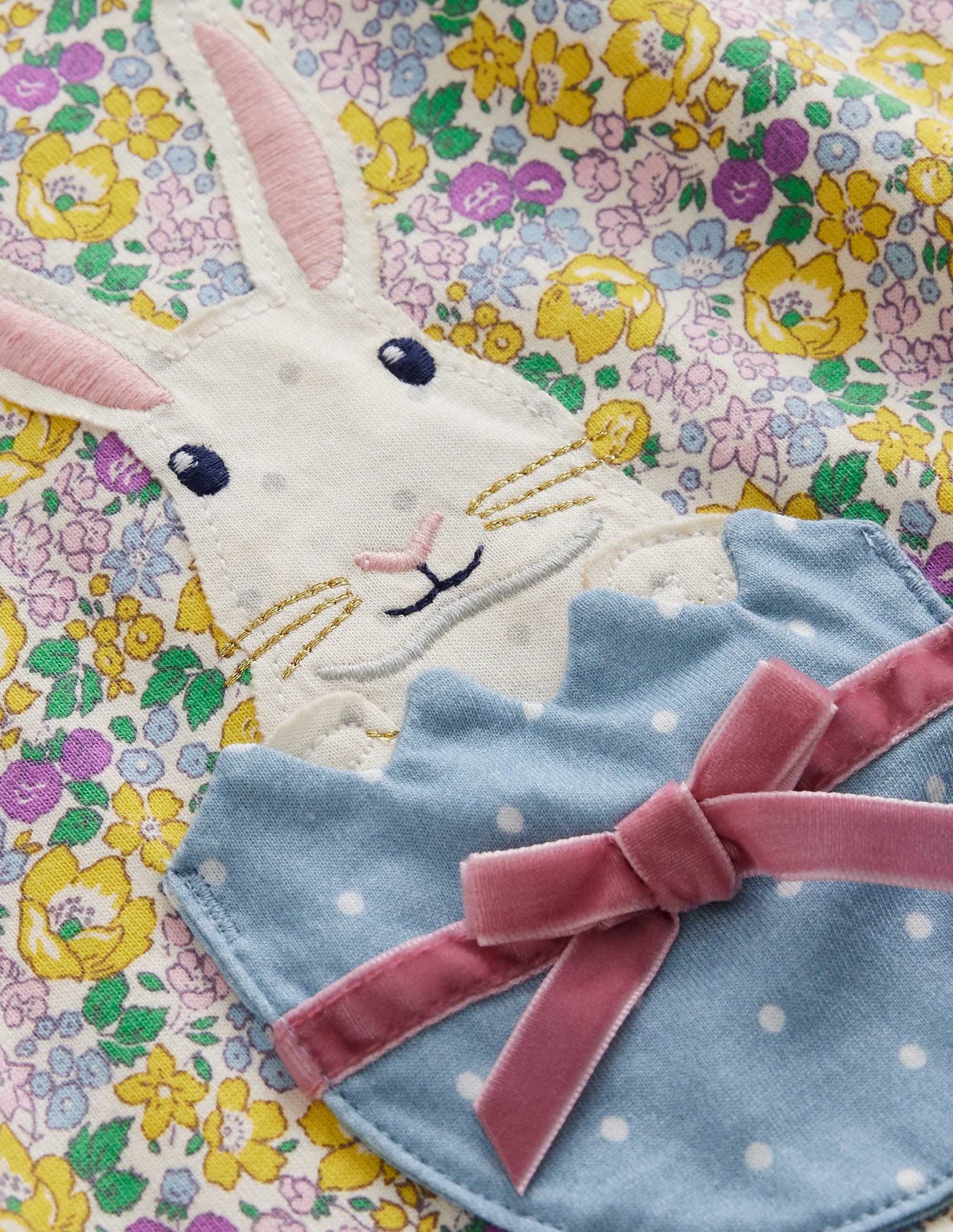 Tunique en jersey à appliqué-Œufs de Pâques fleurs printanières - Image 3