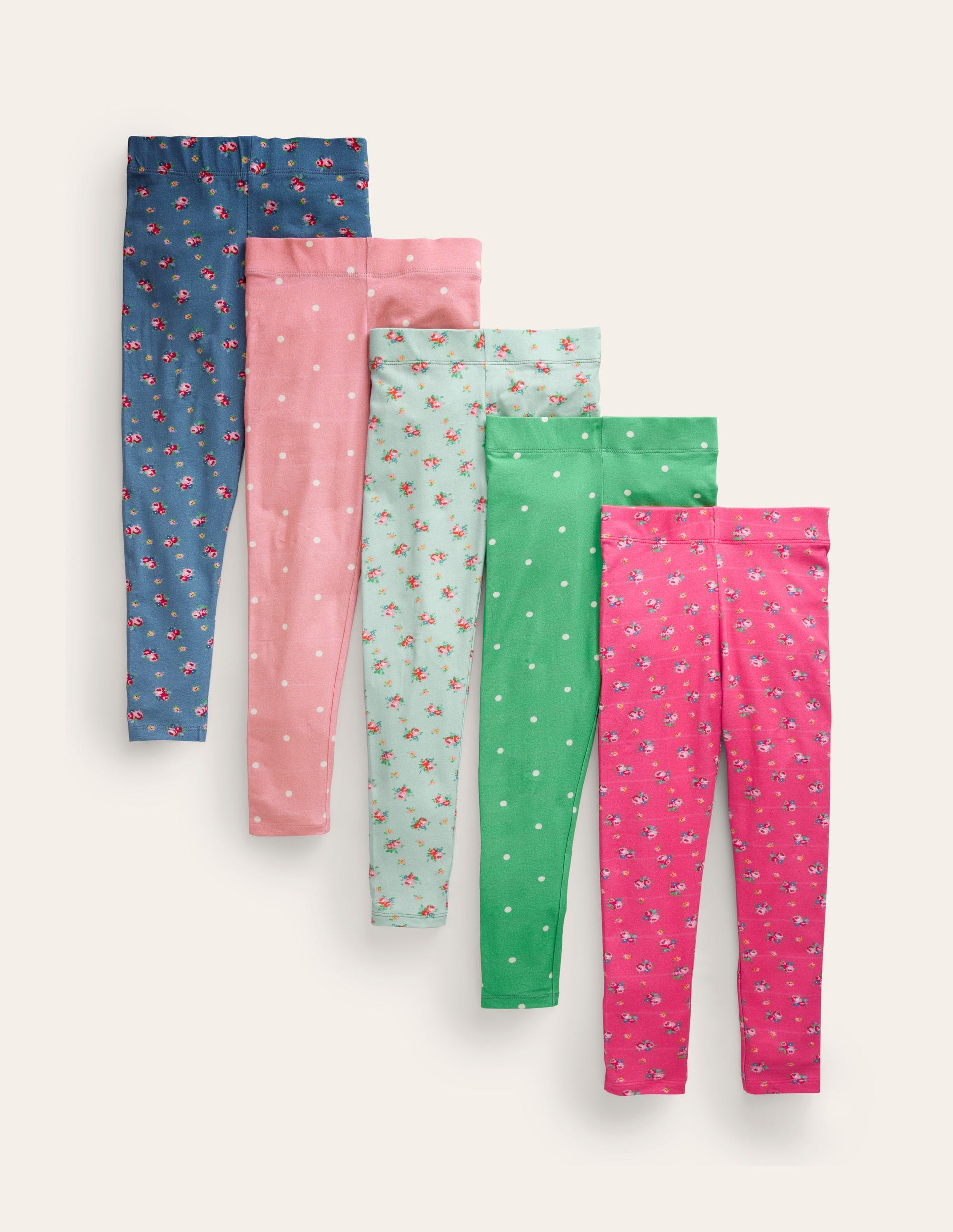 Leggings im 5er-Pack-Bunt Blumen-1