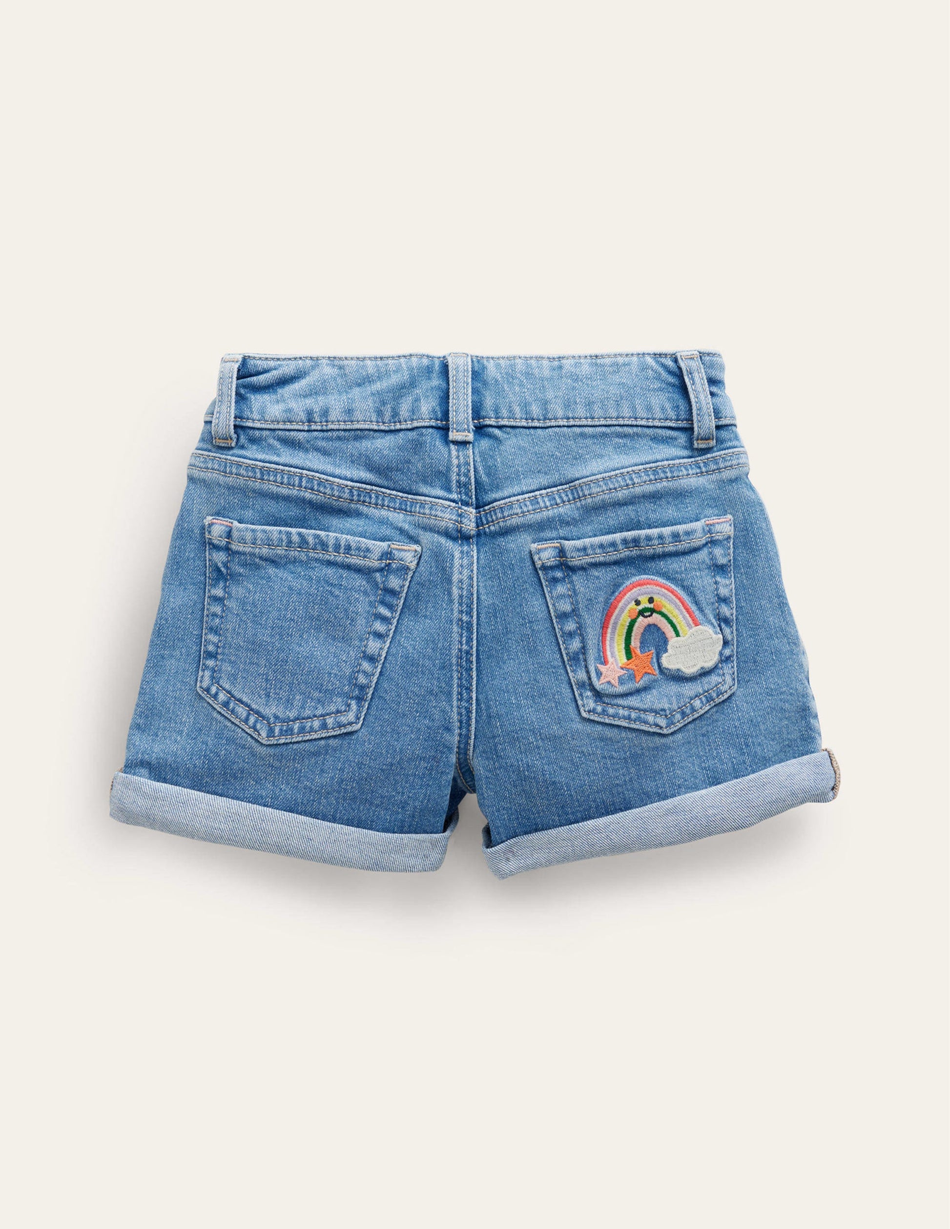 Jeansshorts-Helles Vintage-Blau Wetter-2
