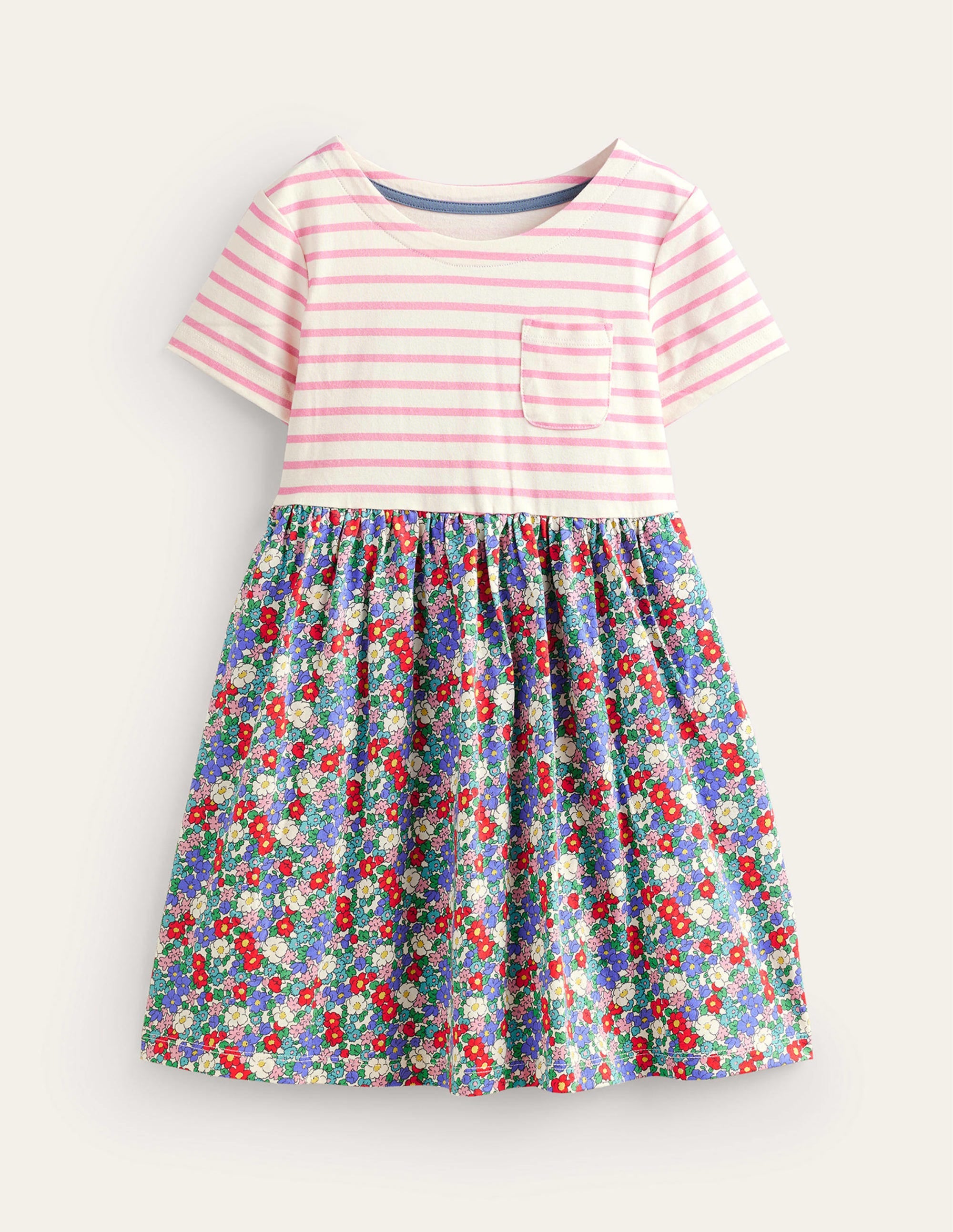 Hotchpotch Jersey-Kleid-Nautisch Floral - Image 1