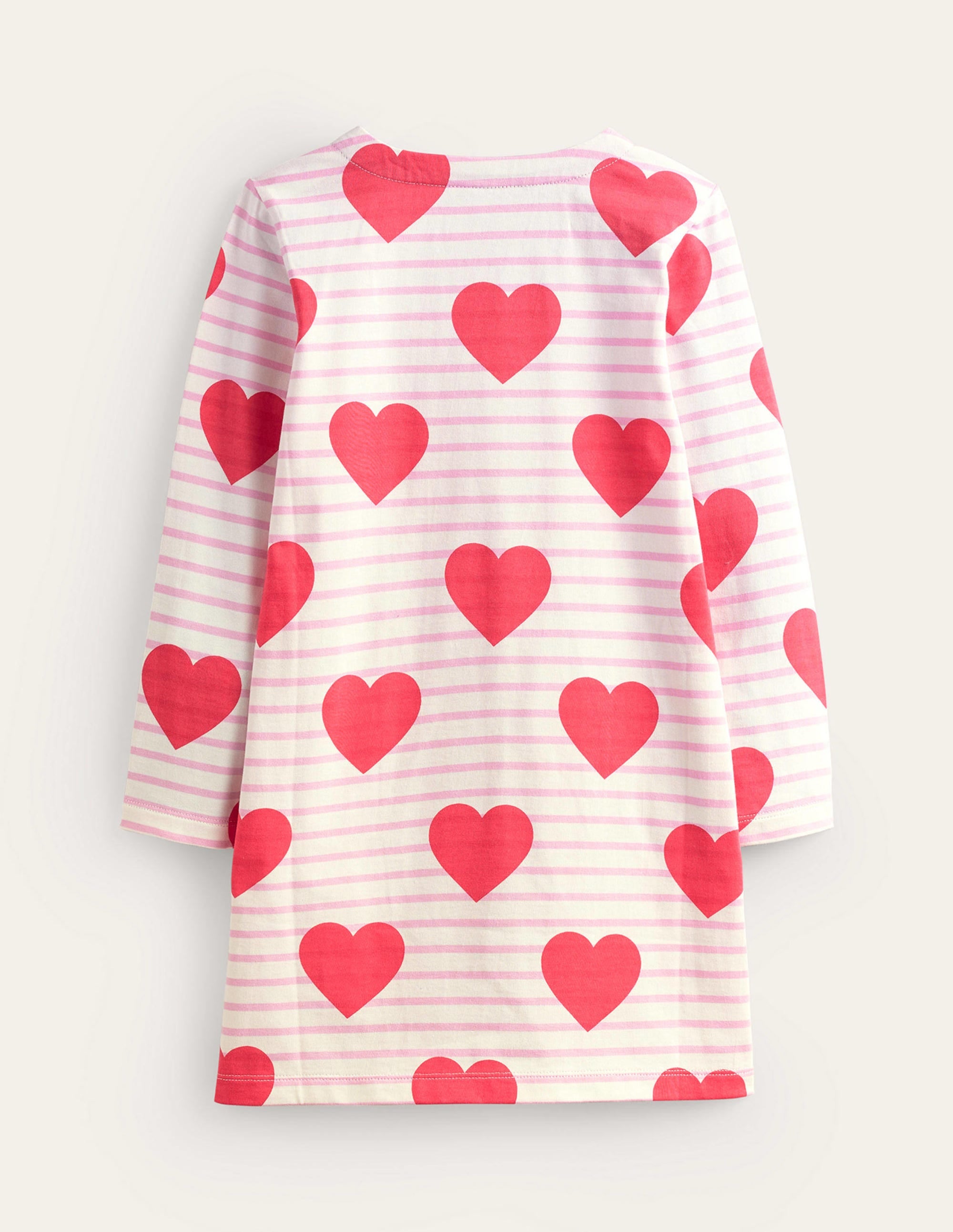 Lustiges Breton-Kleid-Mohnblume Gestreift Herz - Image 2