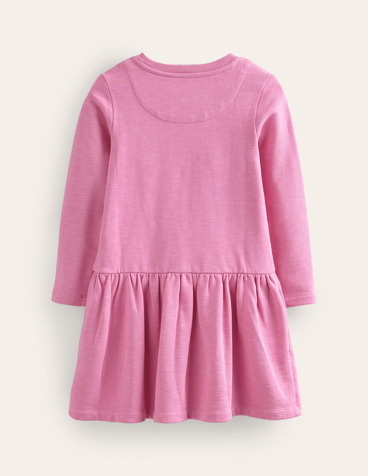 Besticktes Sweat-Kleid-Kosmos-Rosa Meerschweinchen-2