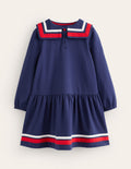 Matrosen-Sweatkleid-Schuluniform-Marineblau