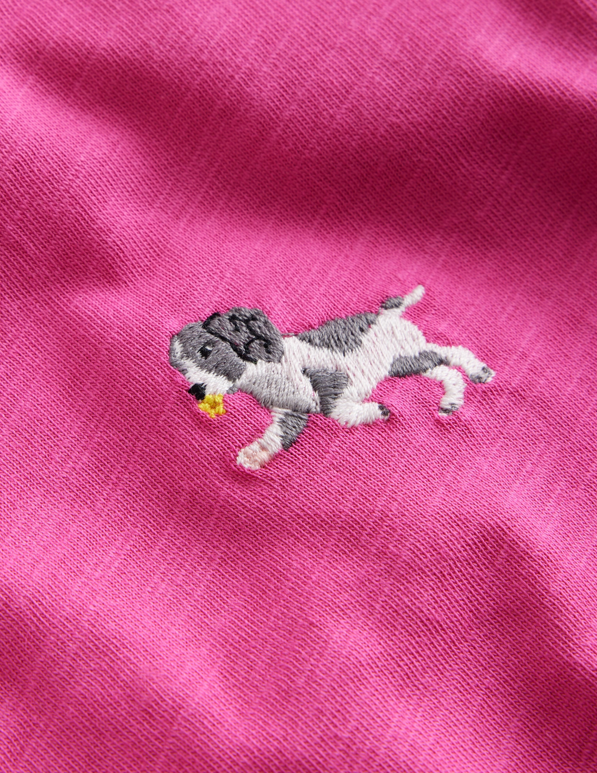 T-Shirt mit gesticktem Logo-Erdbeereis Hund - Image 3