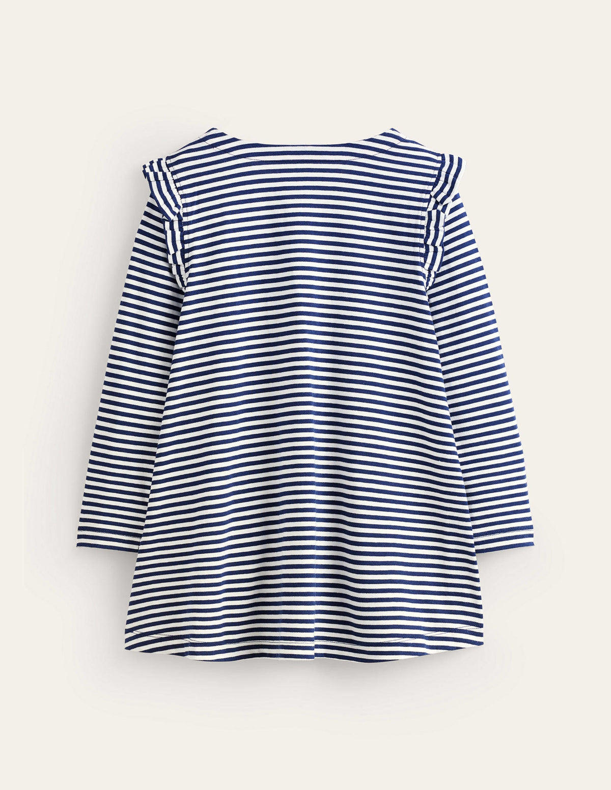 Tunika mit herzförmigen Taschen-Schuluniform-Marineblau/Naturweiß Herzen-2