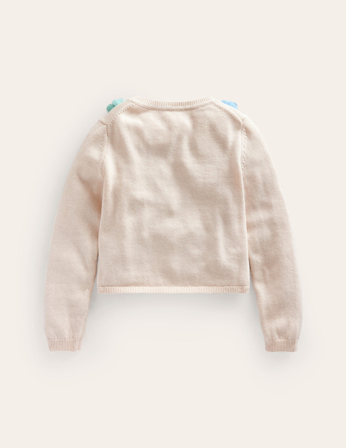 Cardigan habillé avec fleurs en tulle-Ivoire - Image 2