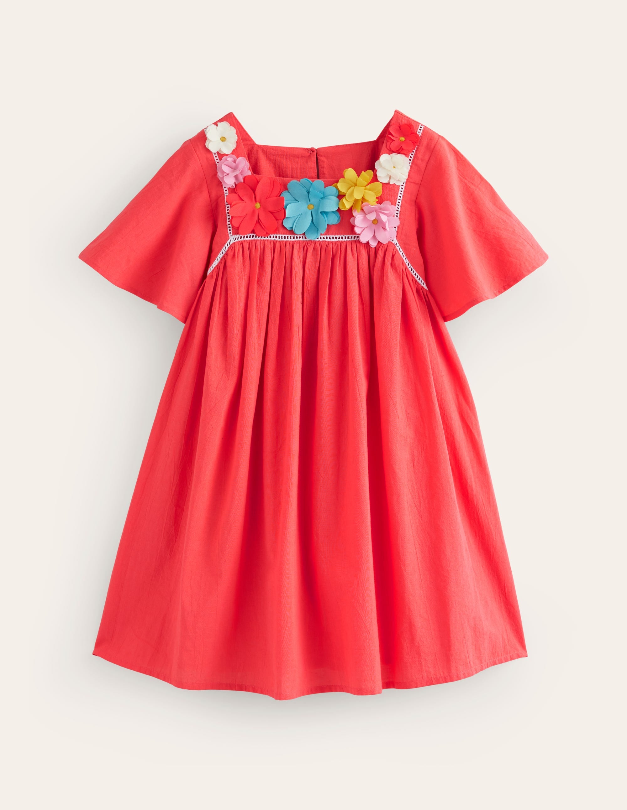 Leichtes Freizeitkleid-Marmeladenrot - Image 1