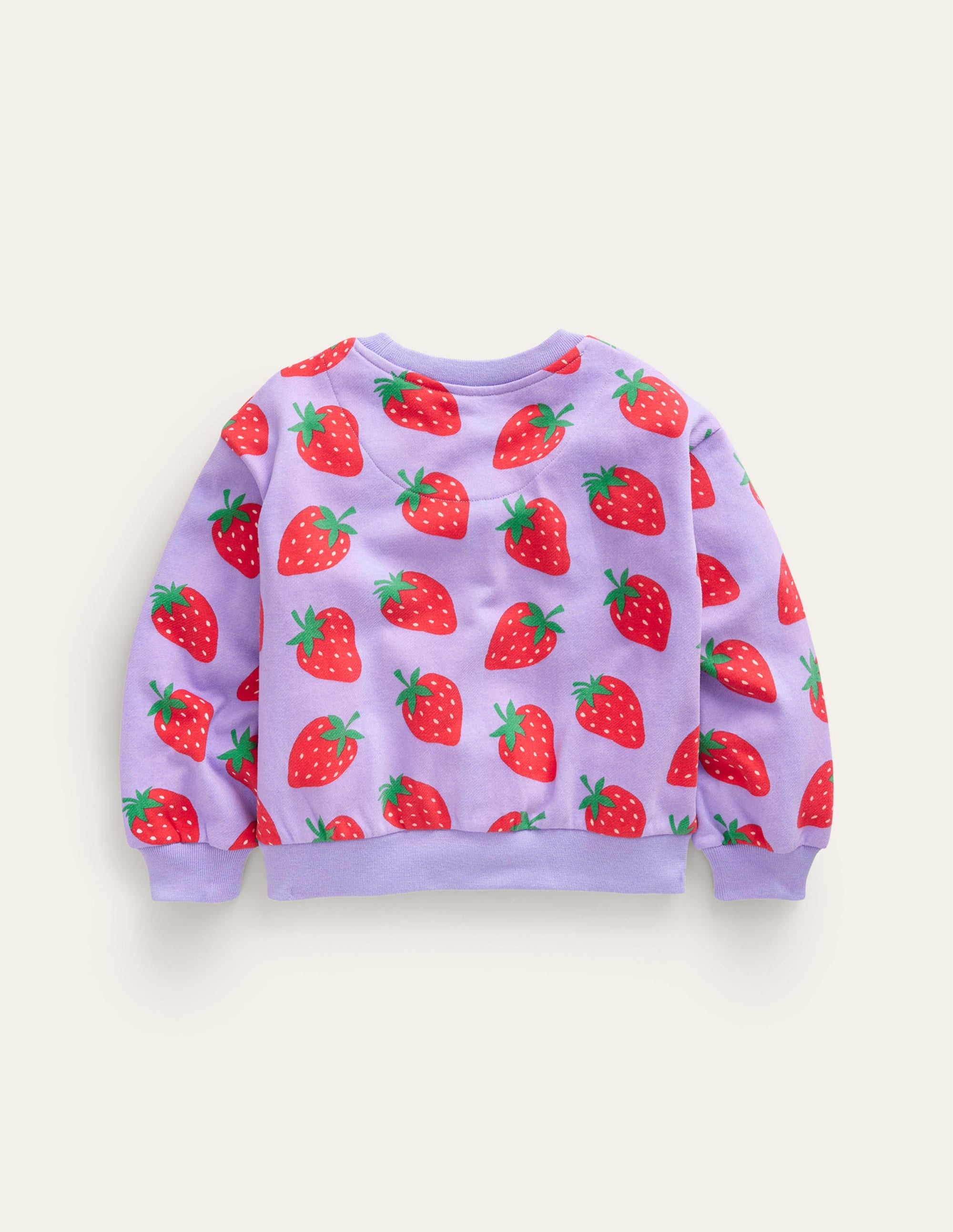Bedrucktes Sweatshirt mit lockerer Passform-Parma-Violett Erdbeeren - Image 2