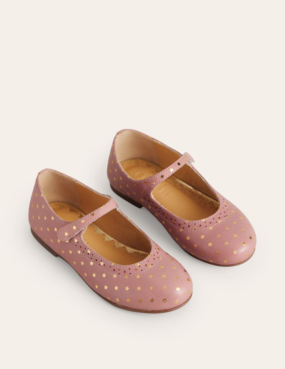 Mary Janes mit Stern aus Goldfolie-Balletrosa - Image 2