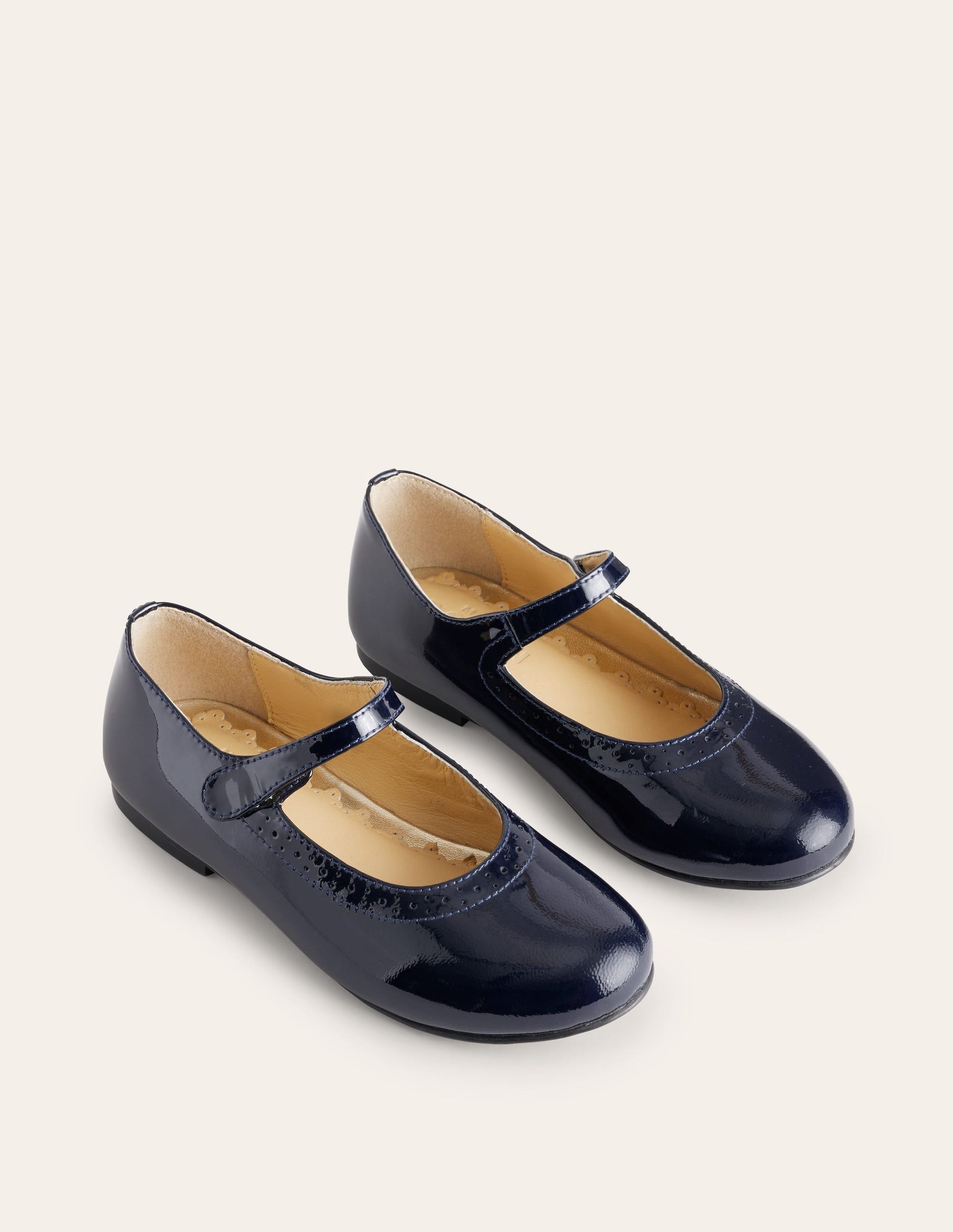 Mary Janes aus Leder-Marineblaues Lackleder-2
