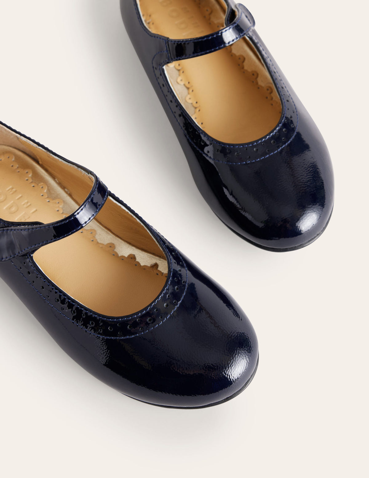 Mary Janes aus Leder-Marineblaues Lackleder-3