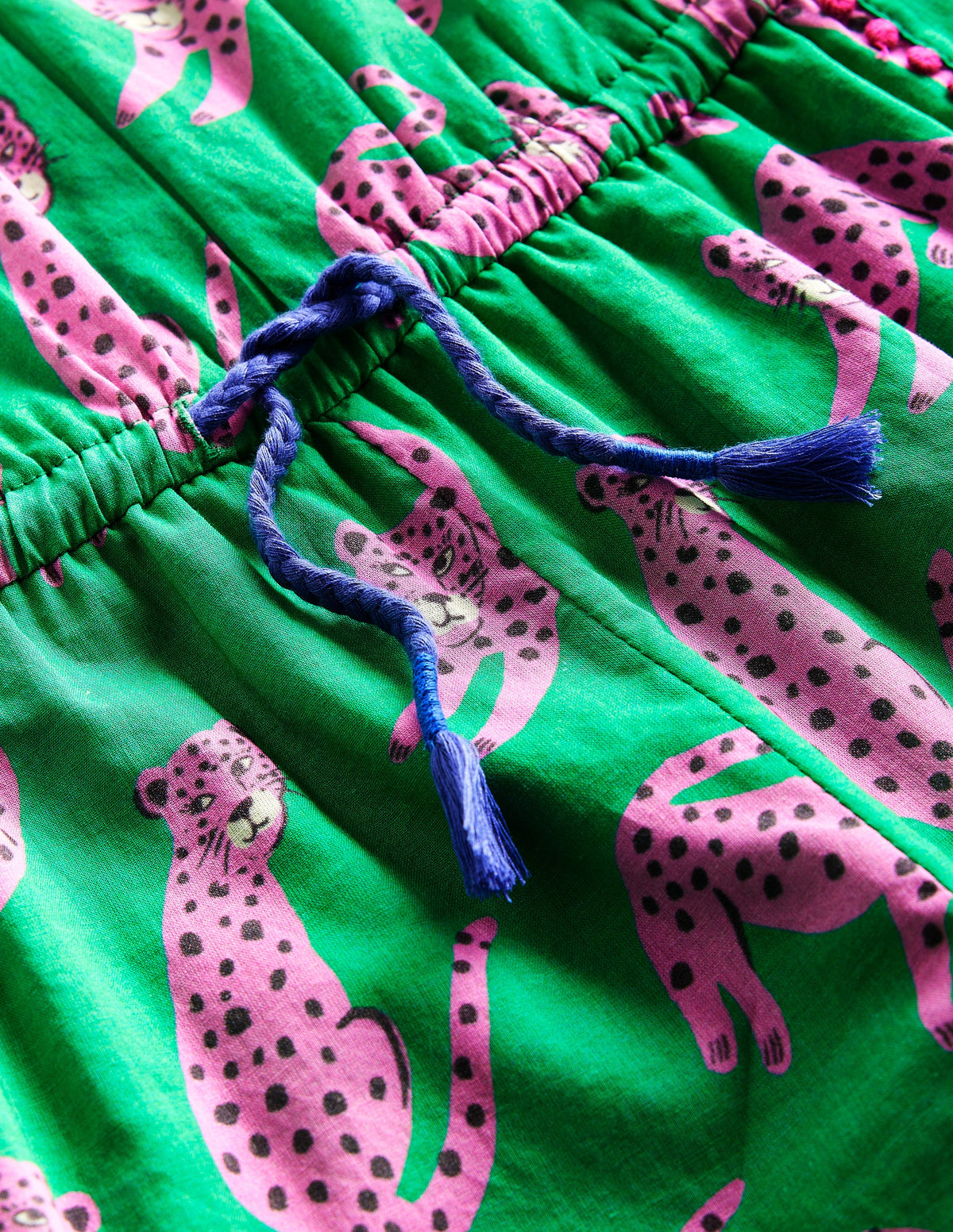 Gewebter Ferien-Spielanzug-Grün Leopard - Image 3