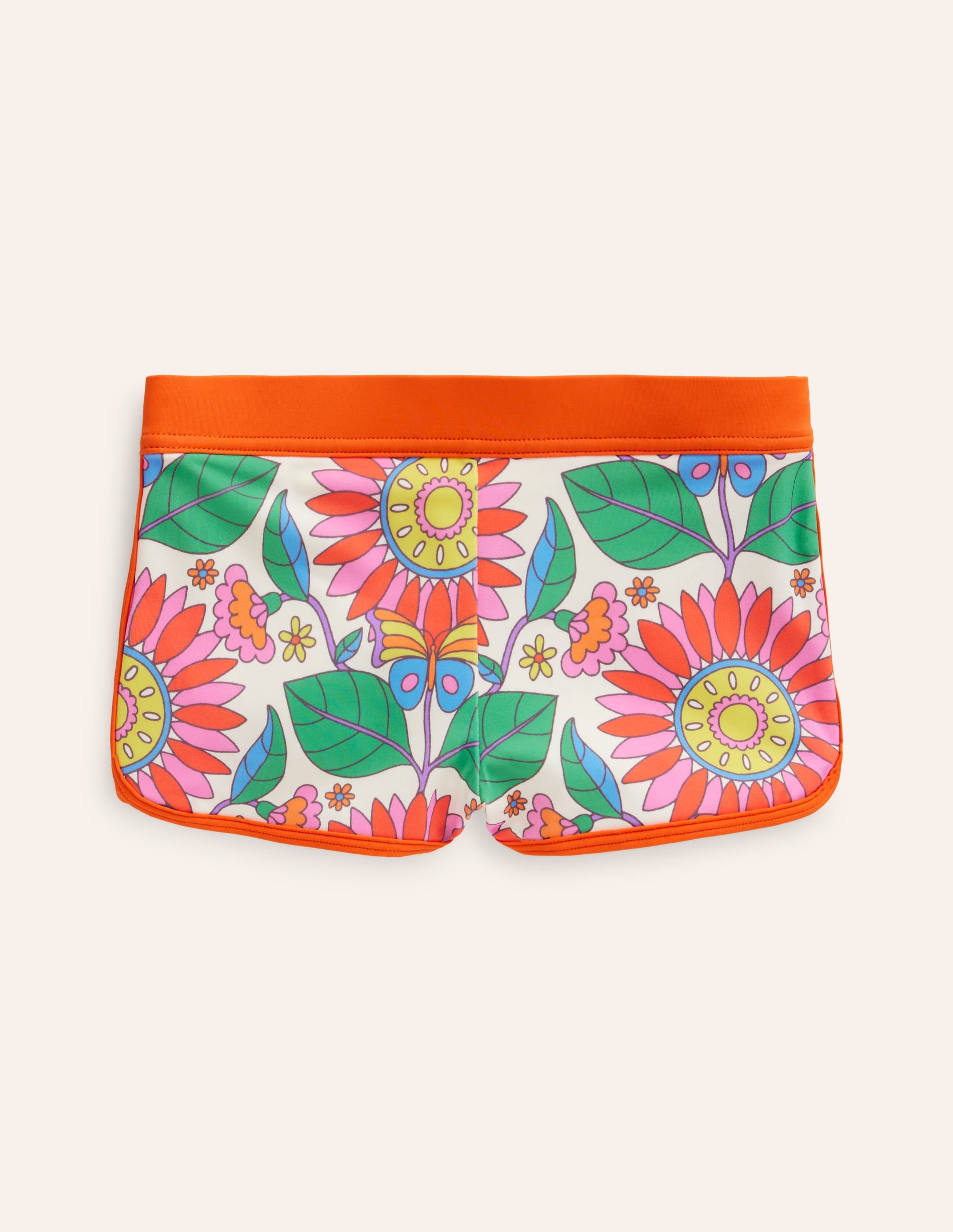 Gemusterte Badeshorts-Bunt Gänseblümchen - Image 1