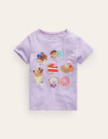 T-shirt à imprimé graphique-Desserts lavande brumeuse